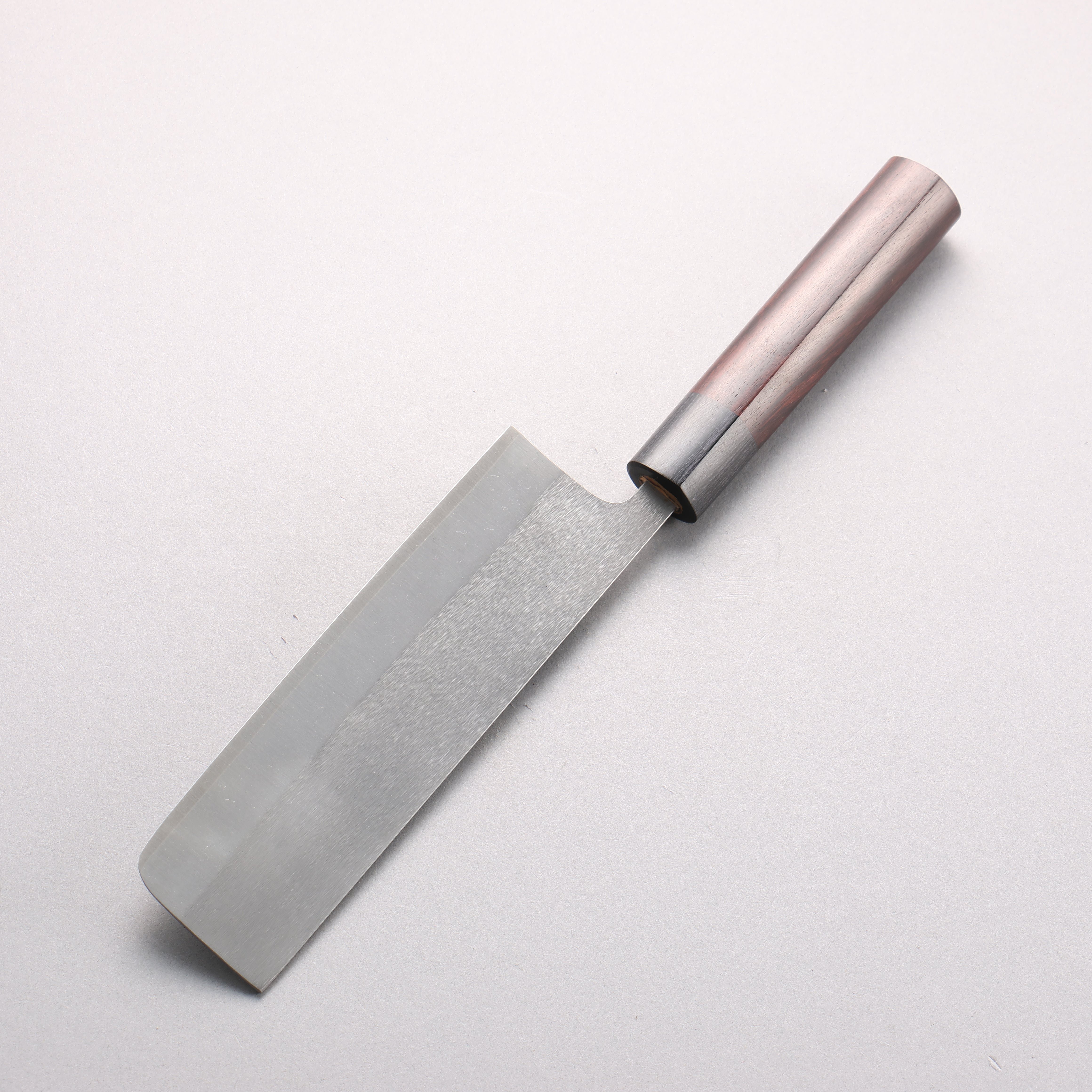 Shungo Ogata SG2 Vertical and Horizontal Hairlines Nakiri 170mm Rosewood Handle - Japanny - Best Japanese Knife