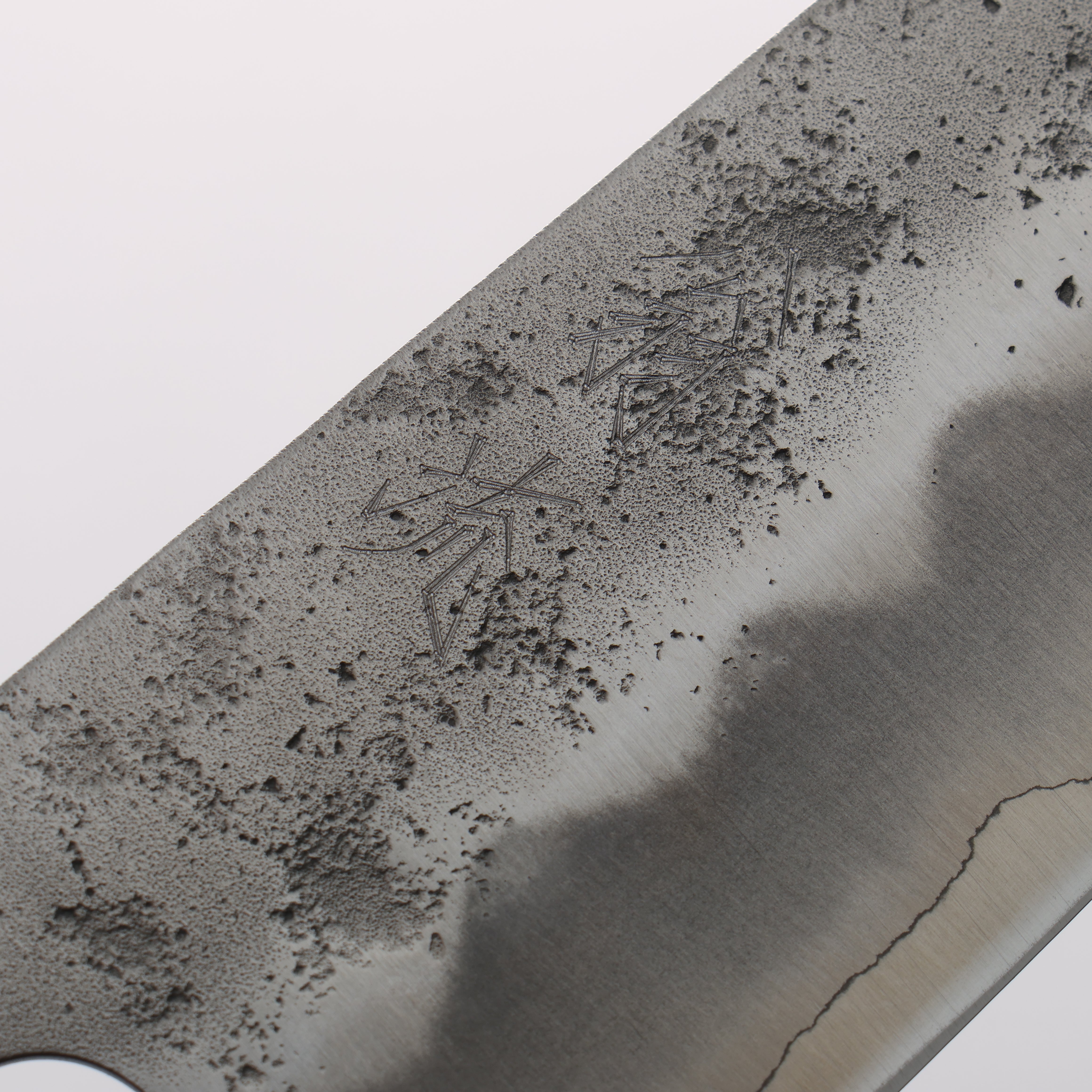 Oul Silver Steel No.3 Nashiji Gyuto 210mm Oak Handle - Japanny - Best Japanese Knife