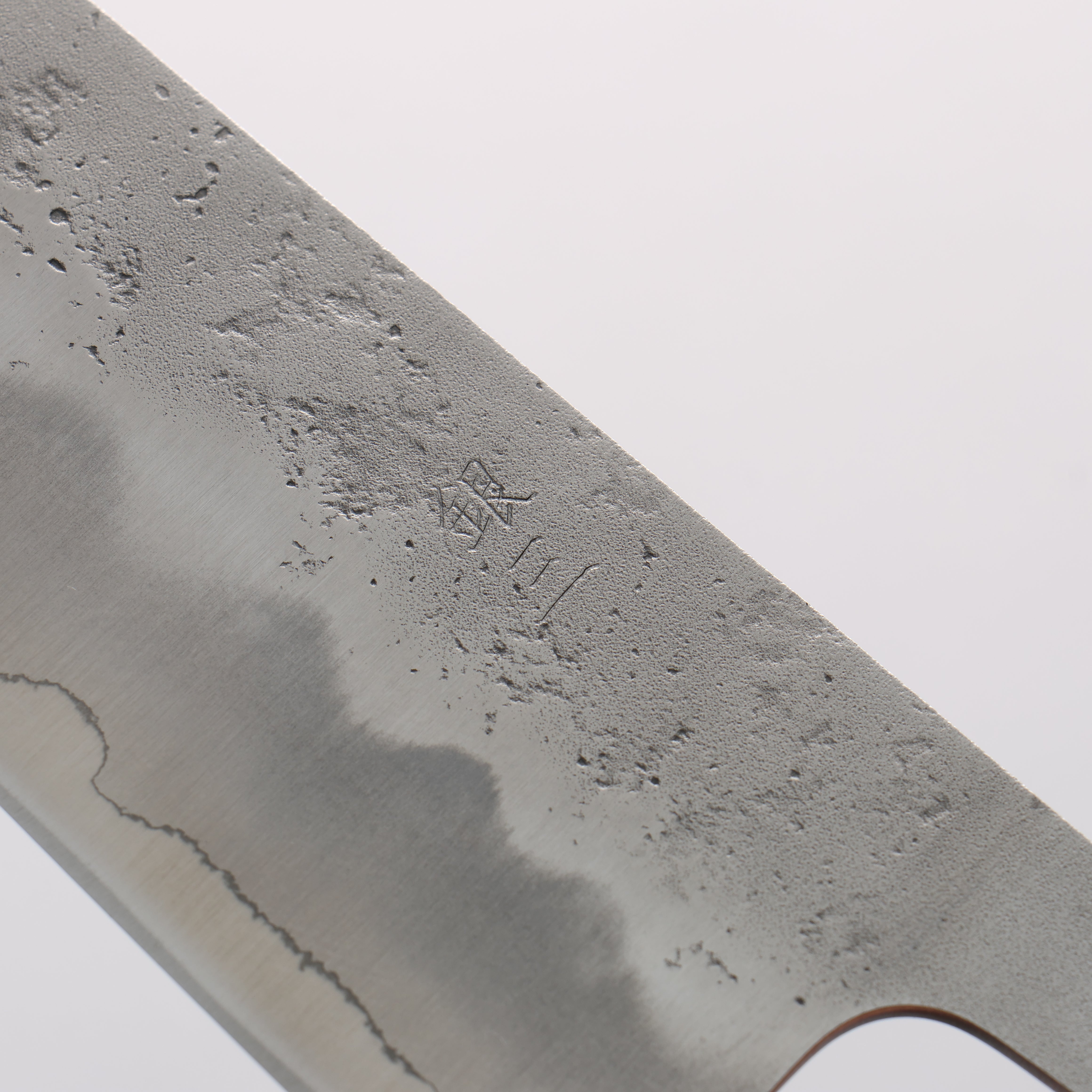 Oul Silver Steel No.3 Nashiji Gyuto 210mm Oak Handle - Japanny - Best Japanese Knife