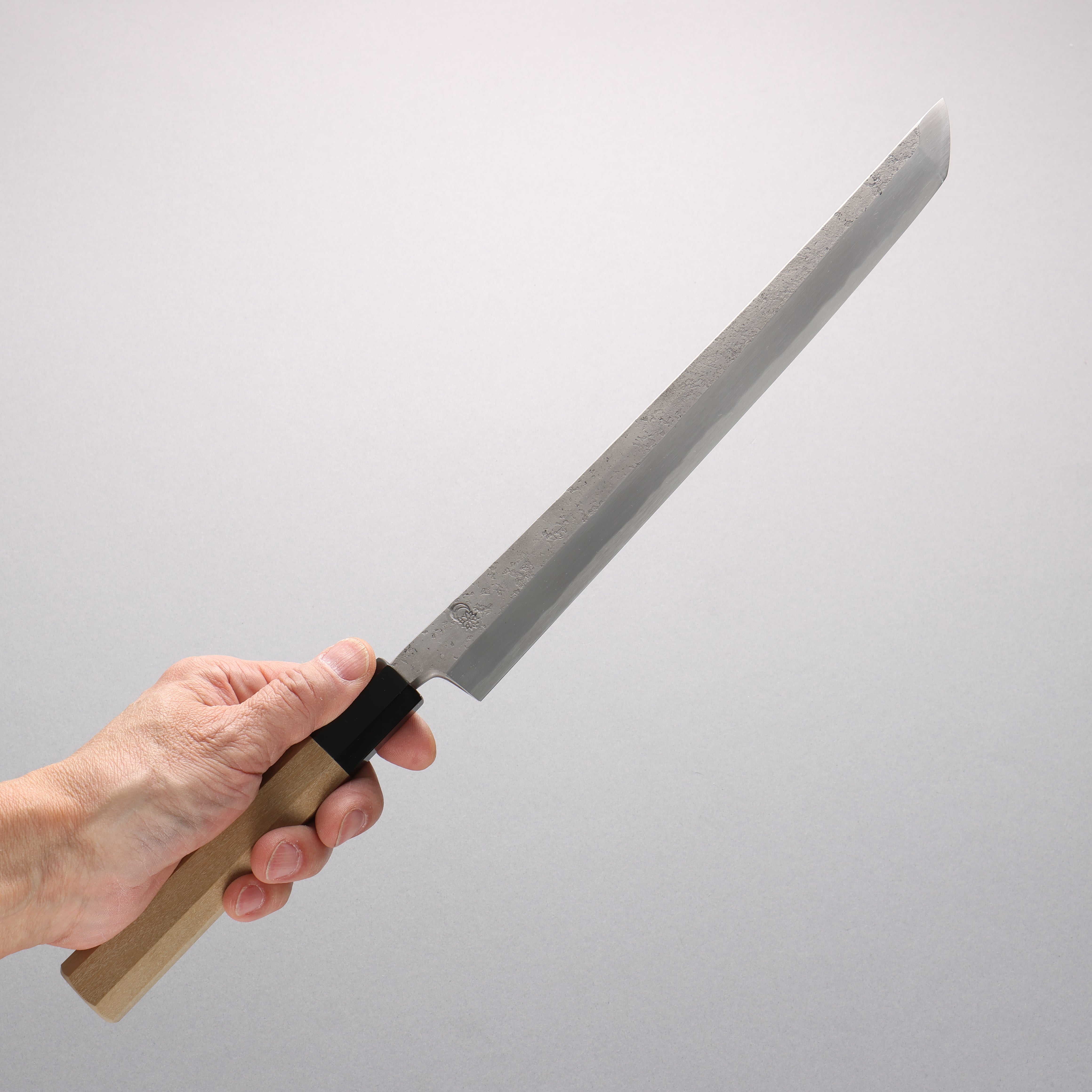 Kikuzuki White Steel No.2 Nashiji Sakimaru Takohiki 270mm Magnolia Handle - Japanny - Best Japanese Knife