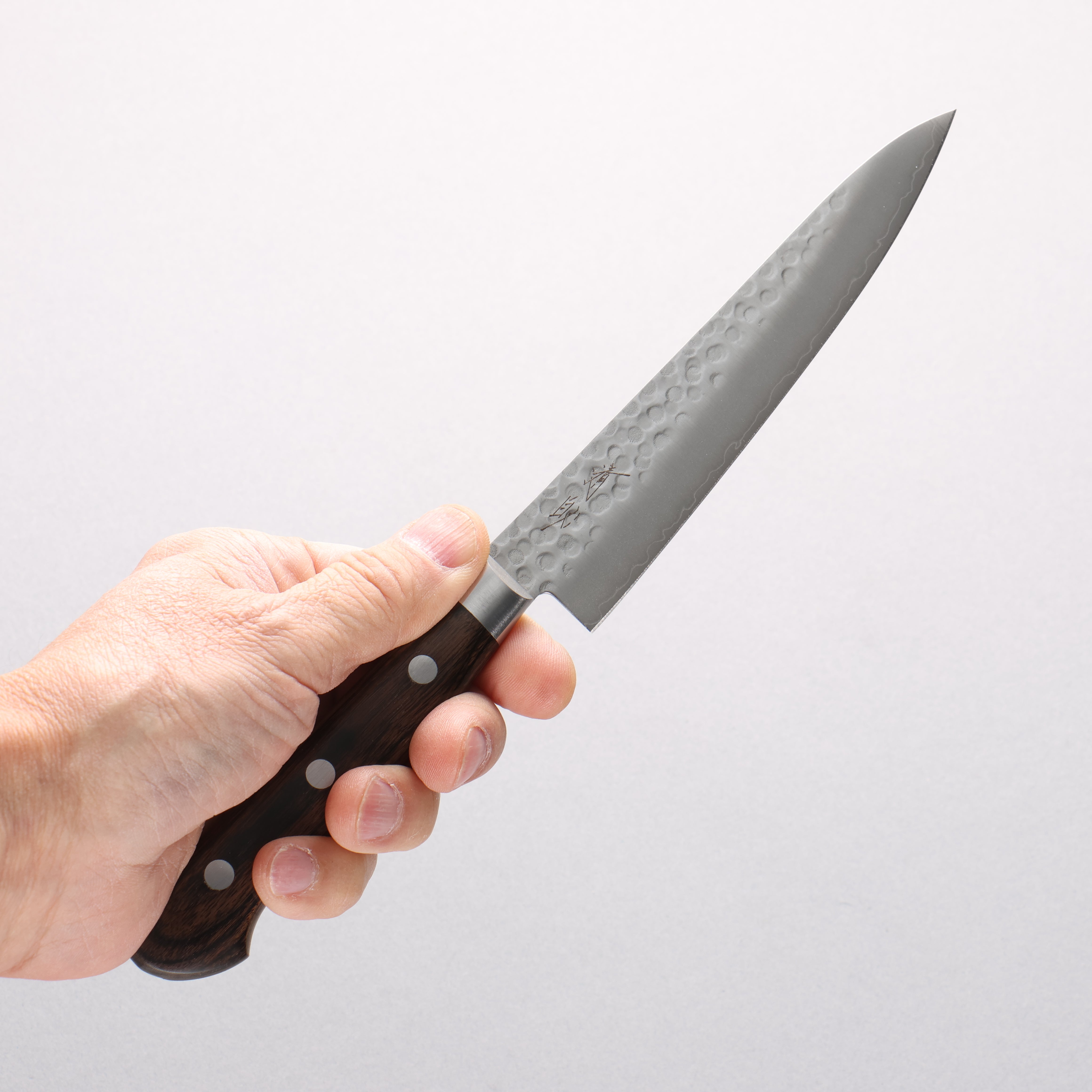 Seisuke VG10 Hammered Petty-Utility 135mm Zebrawood Handle