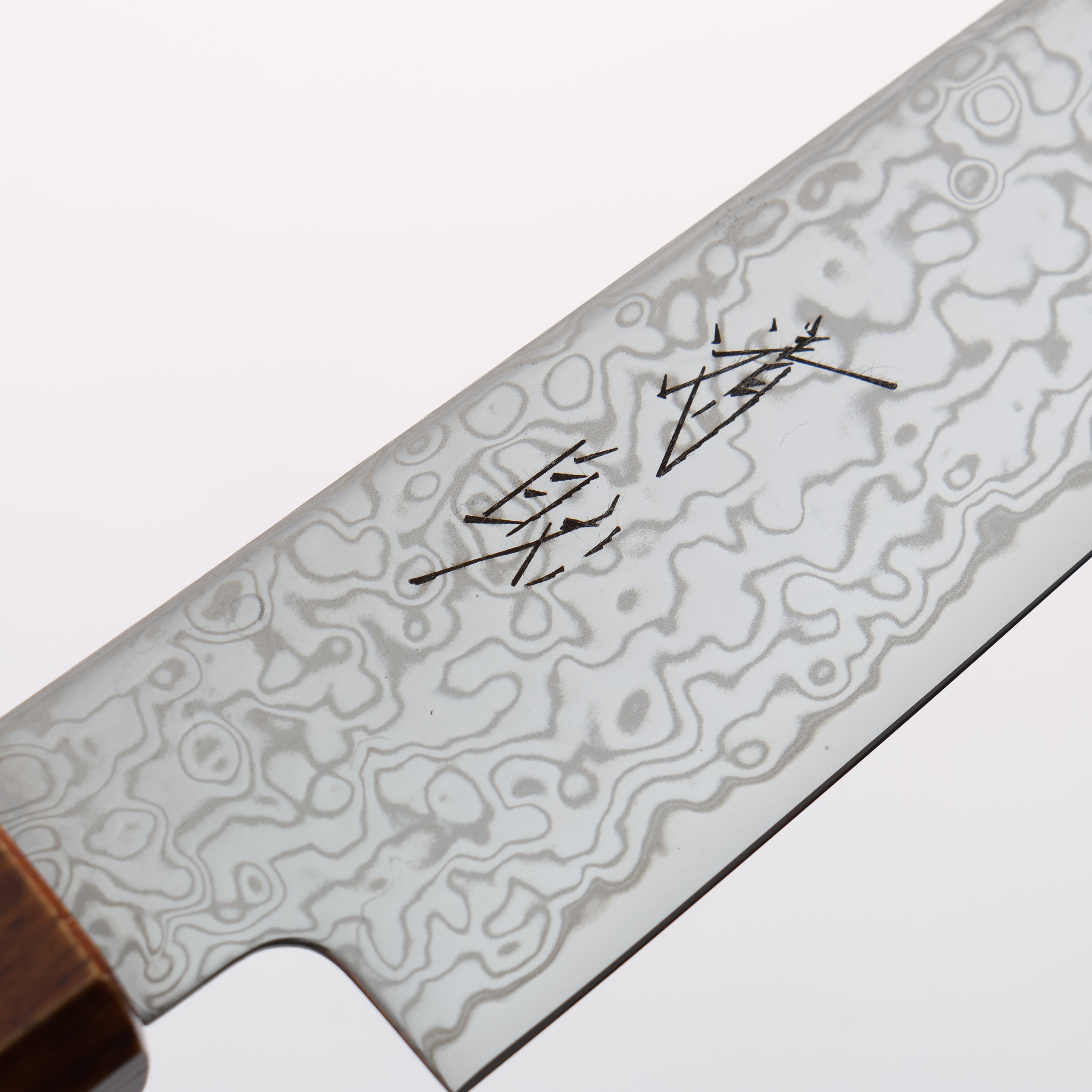 Seisuke SG2 Damascus Migaki Finished Petty-Utility 150mm Burnt Oak (Lacquered) Handle