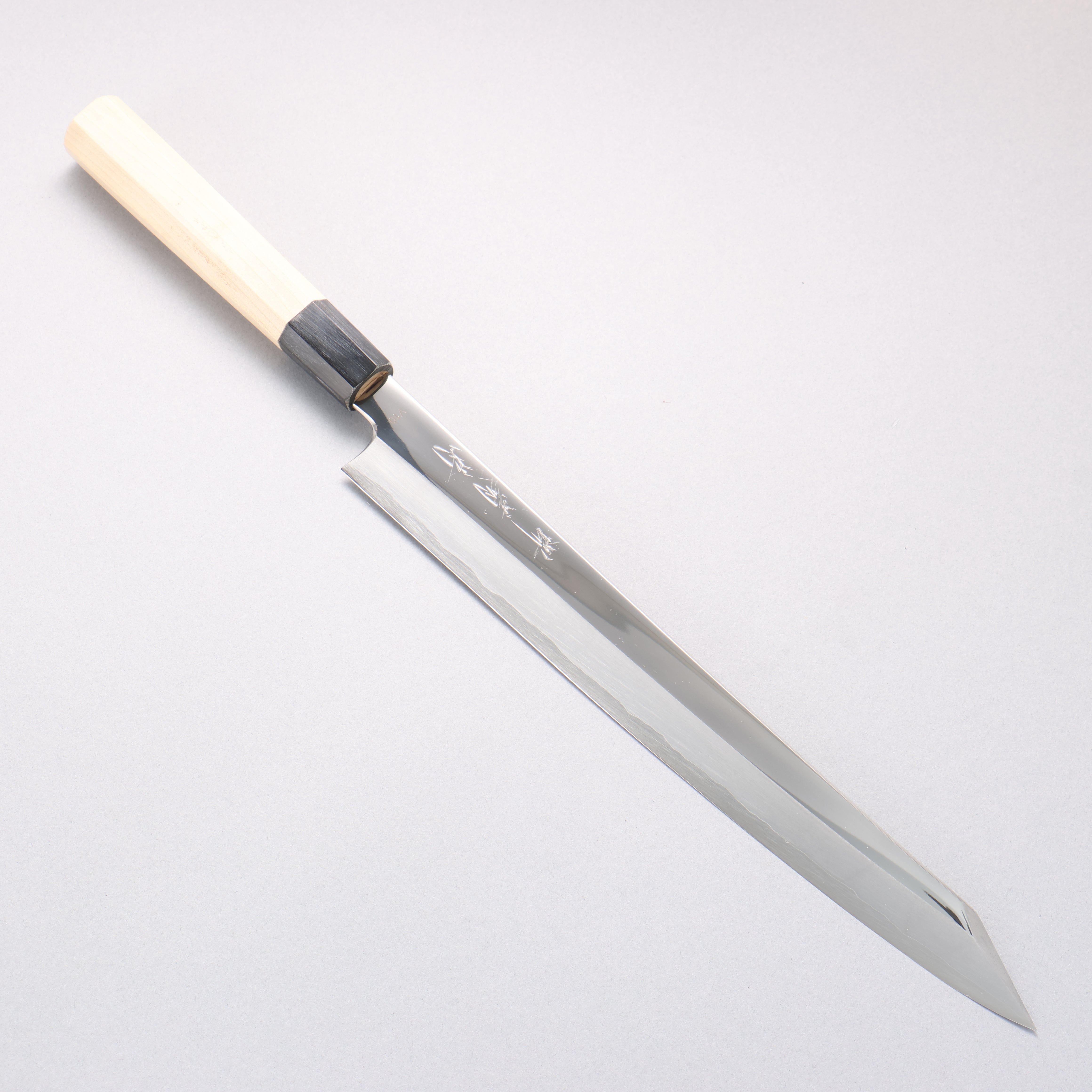 Sakai Kikumori VG10 Mirrored Finish Kiritsuke Yanagiba 300mm Magnolia Handle - Japanny - Best Japanese Knife