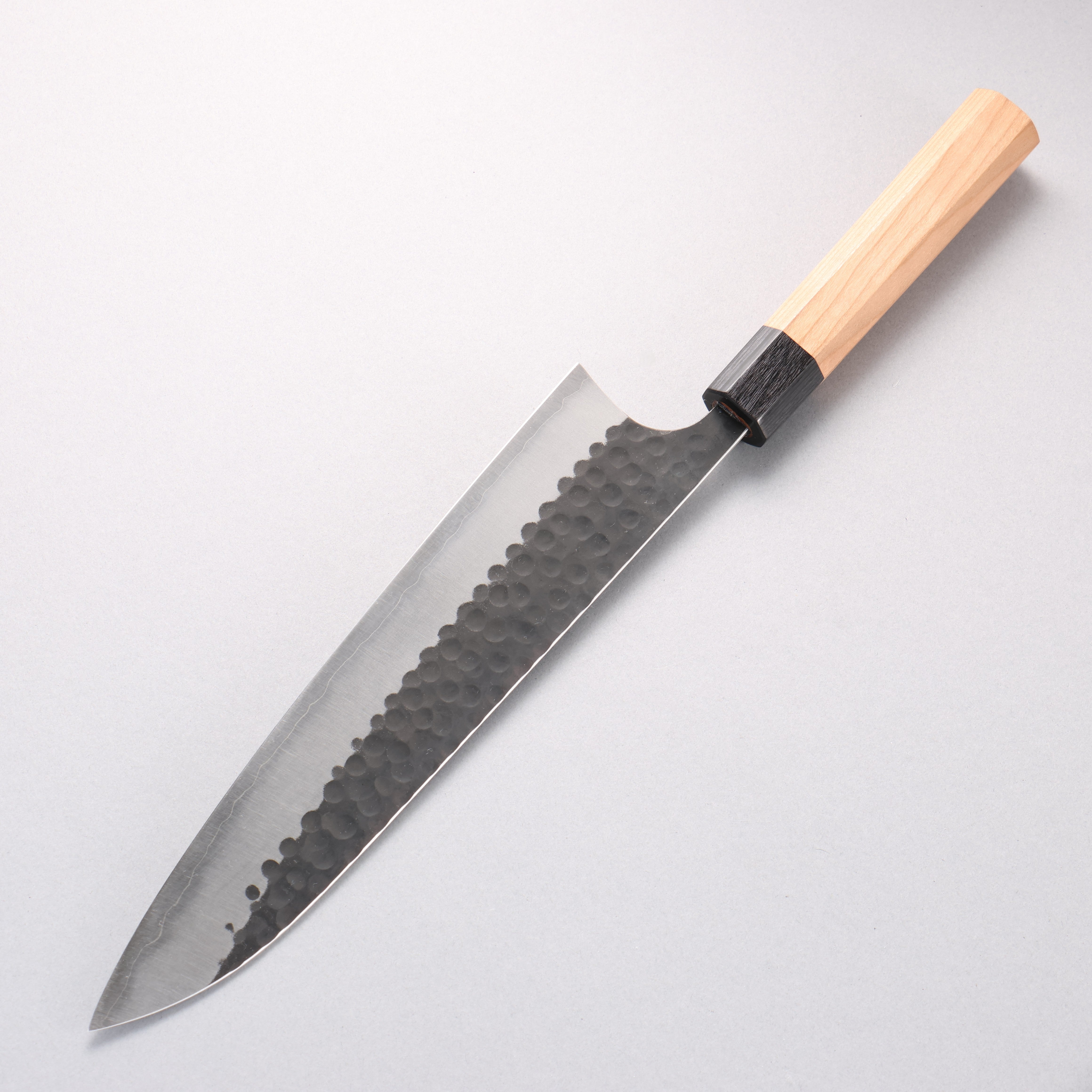 Masakage Koishi Blue Super Black Finished Gyuto 240mm American Cherry Handle - Japanny - Best Japanese Knife