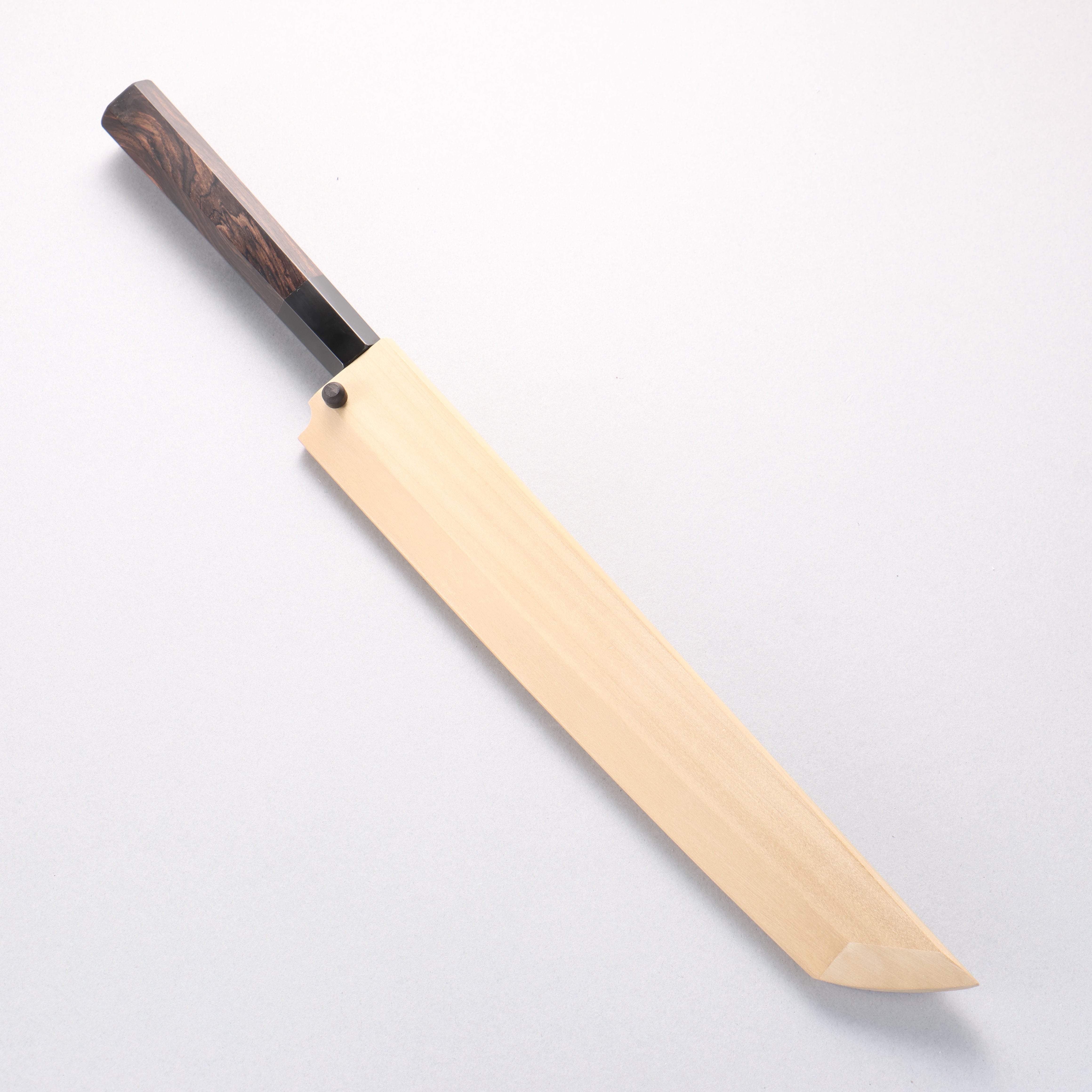 Tessen by Tanaka Tamahagane Sakimaru Yanagiba 240mm Ebony Wood Handle with Sheath - Japanny - Best Japanese Knife