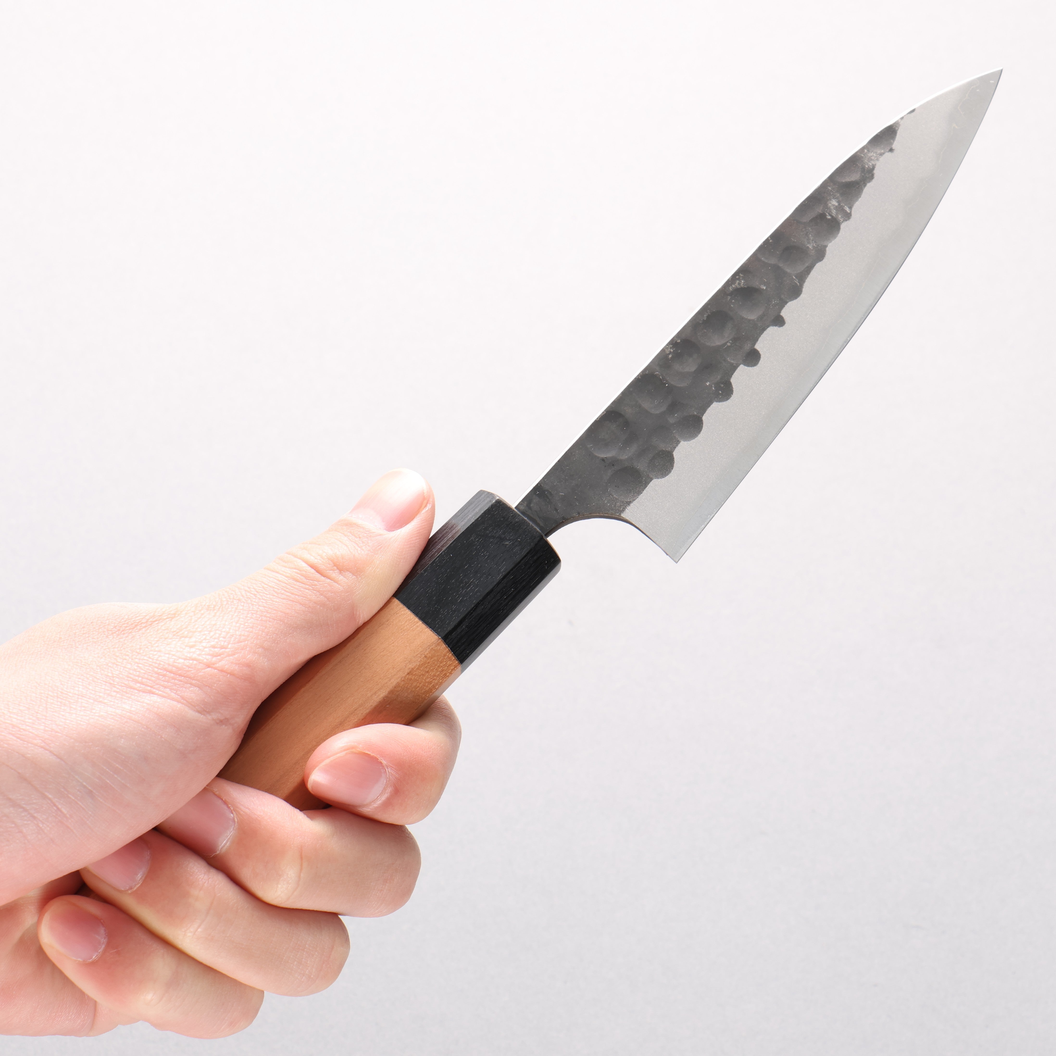 Masakage Koishi Blue Super Black Finished Petty-Utility 120mm American Cherry Handle - Japanny - Best Japanese Knife