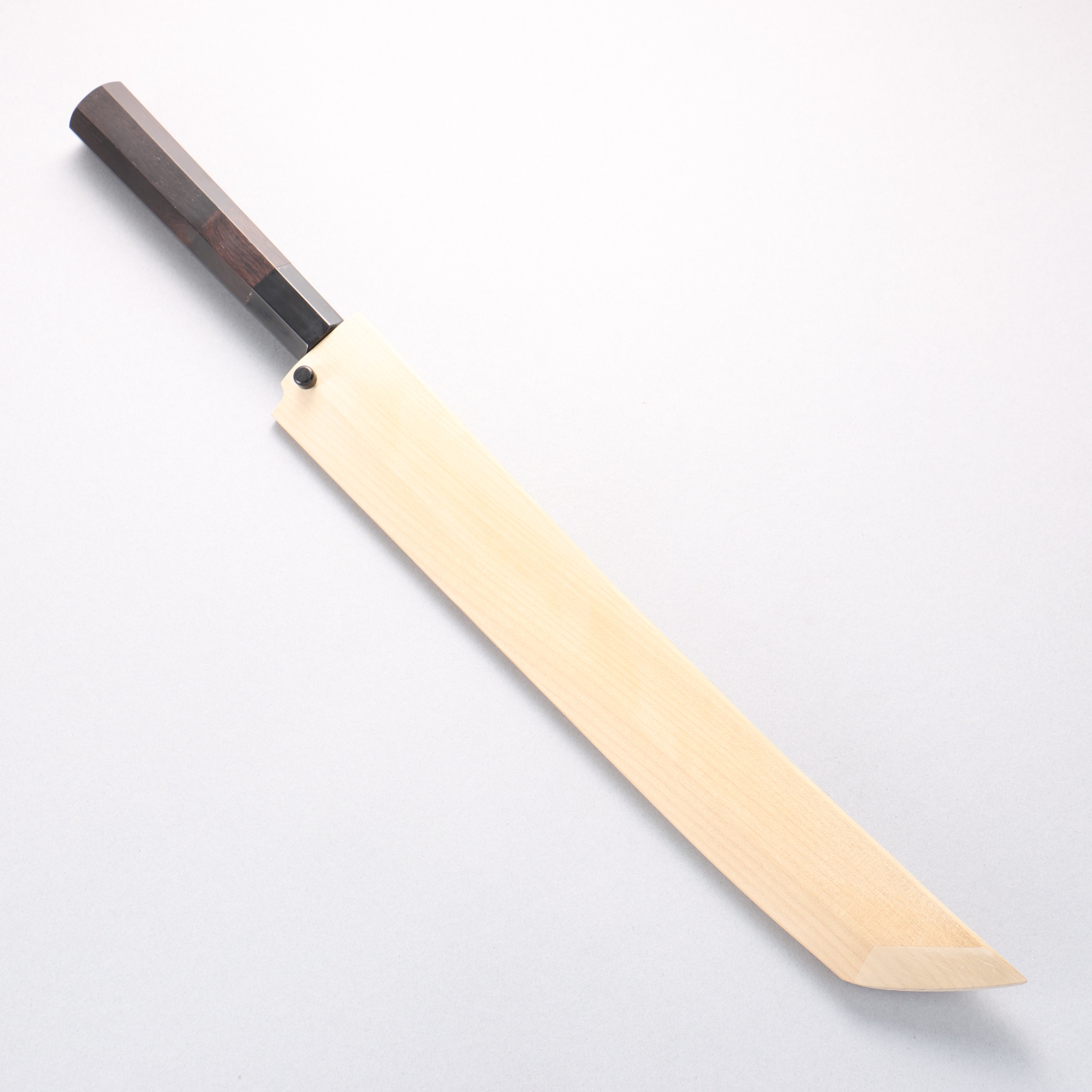 Tessen by Tanaka Tamahagane Sakimaru Yanagiba 300mm Ebony Wood Handle with Sheath - Japanny - Best Japanese Knife