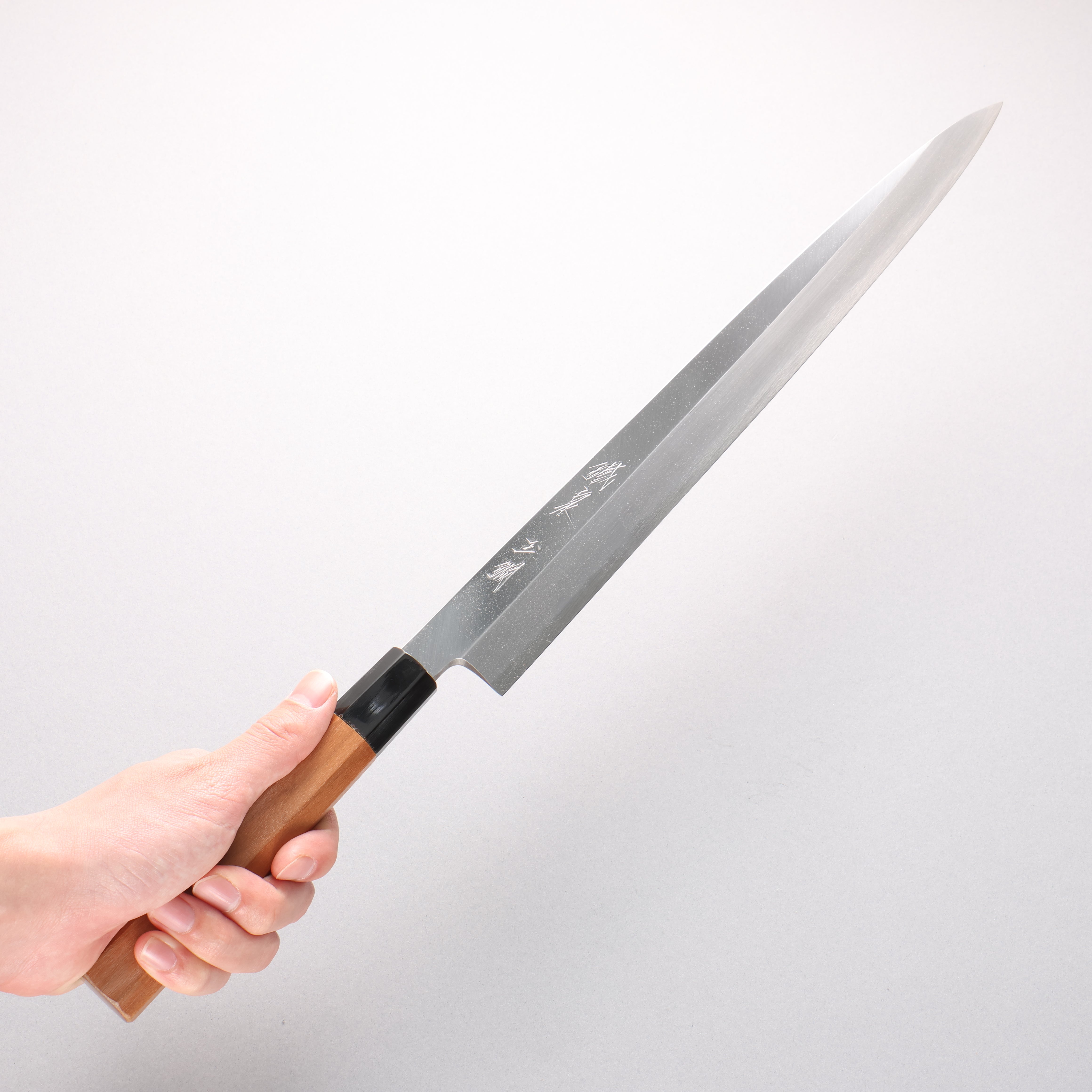 Tessen by Tanaka Tamahagane Yanagiba 315mm Wild Cherry Handle with Sheath - Japanny - Best Japanese Knife