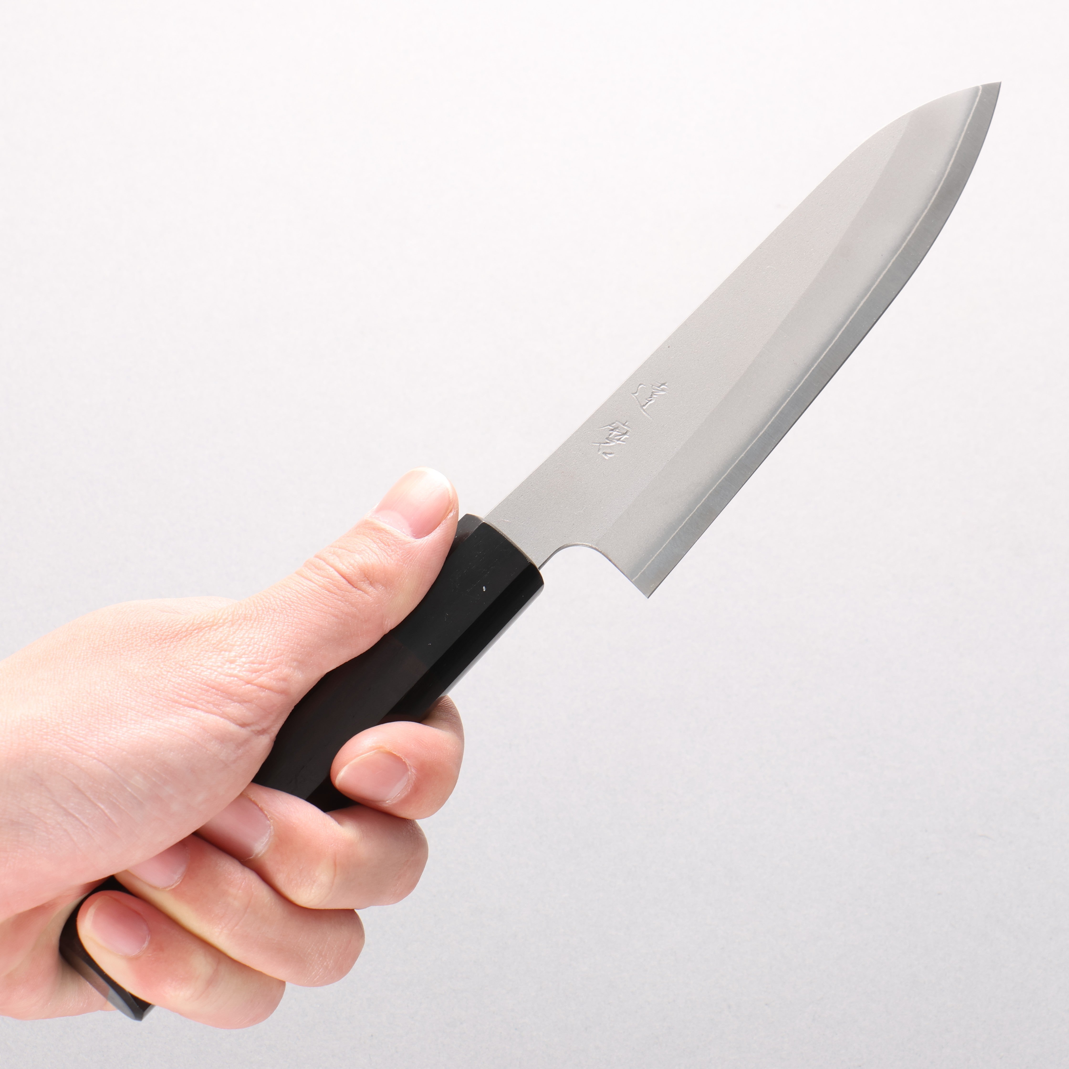 Daruma Silver Steel No.3 Petty-Utility 135mm Rosewood (Ferrule: Black Pakka Wood) Handle - Japanny - Best Japanese Knife