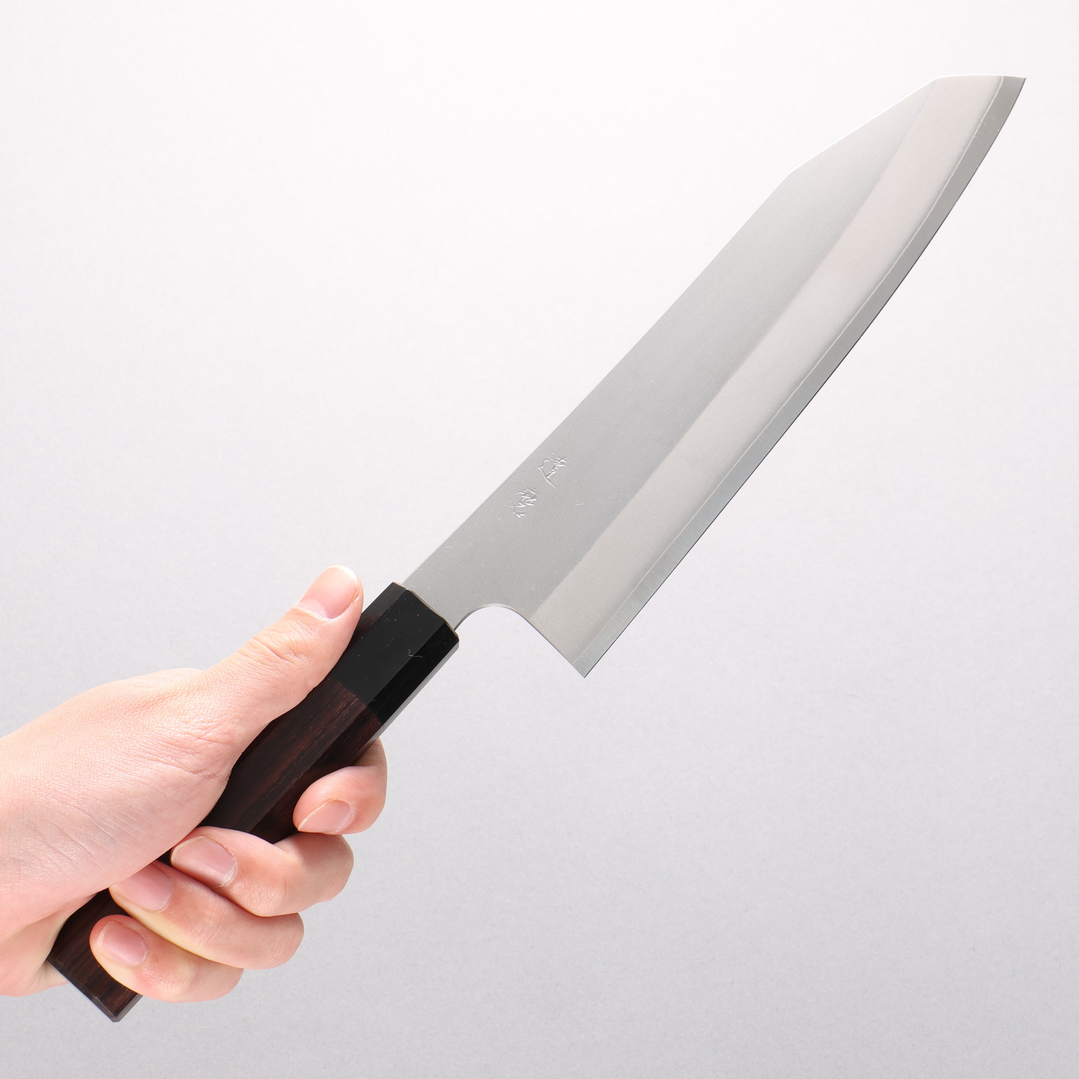 Daruma Silver Steel No.3 Kiritsuke Gyuto 210mm Rosewood (Ferrule: Black Pakka Wood) Handle - Japanny - Best Japanese Knife