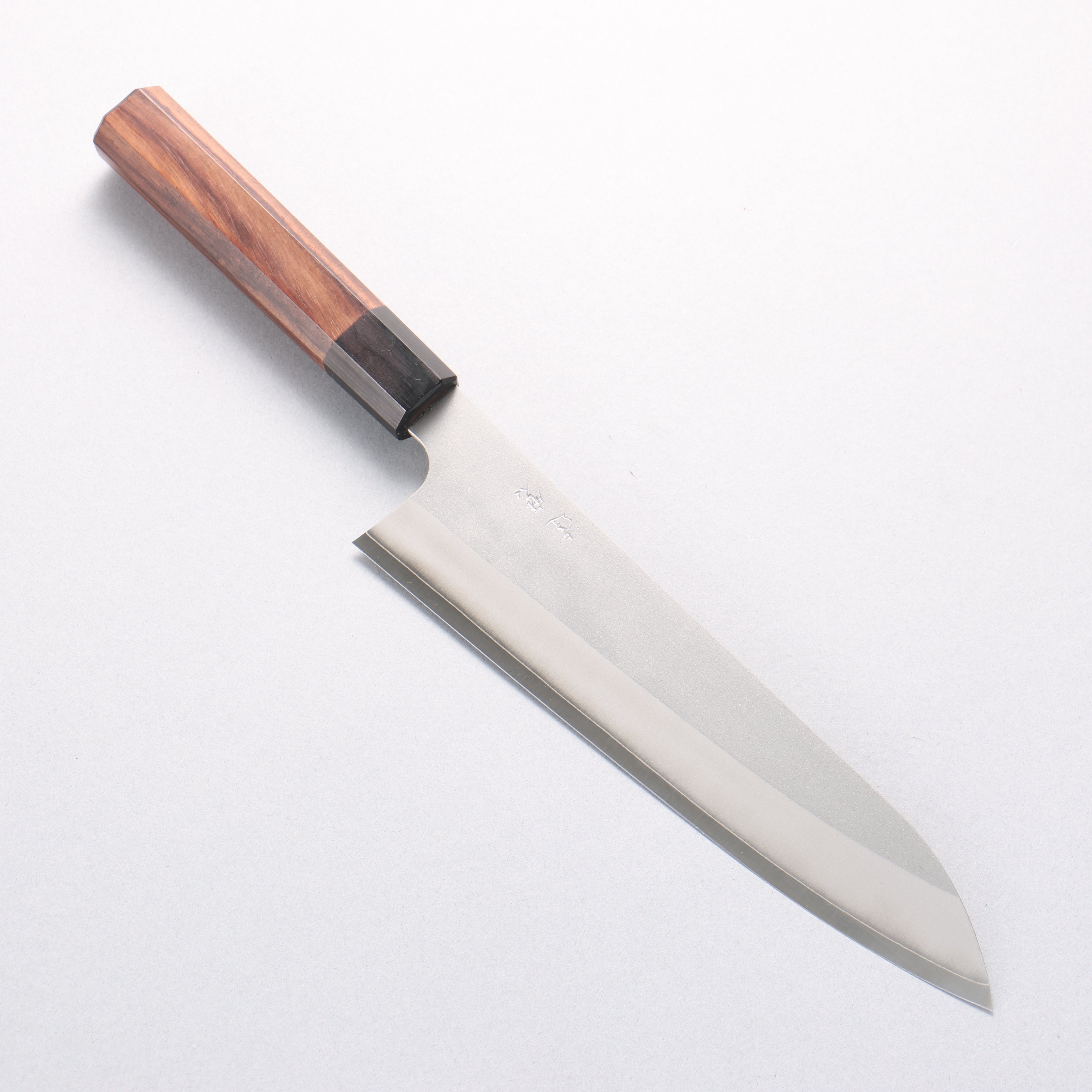 Daruma Silver Steel No.3 Gyuto 210mm Rosewood (Ferrule: Black Pakka Wood) Handle - Japanny - Best Japanese Knife