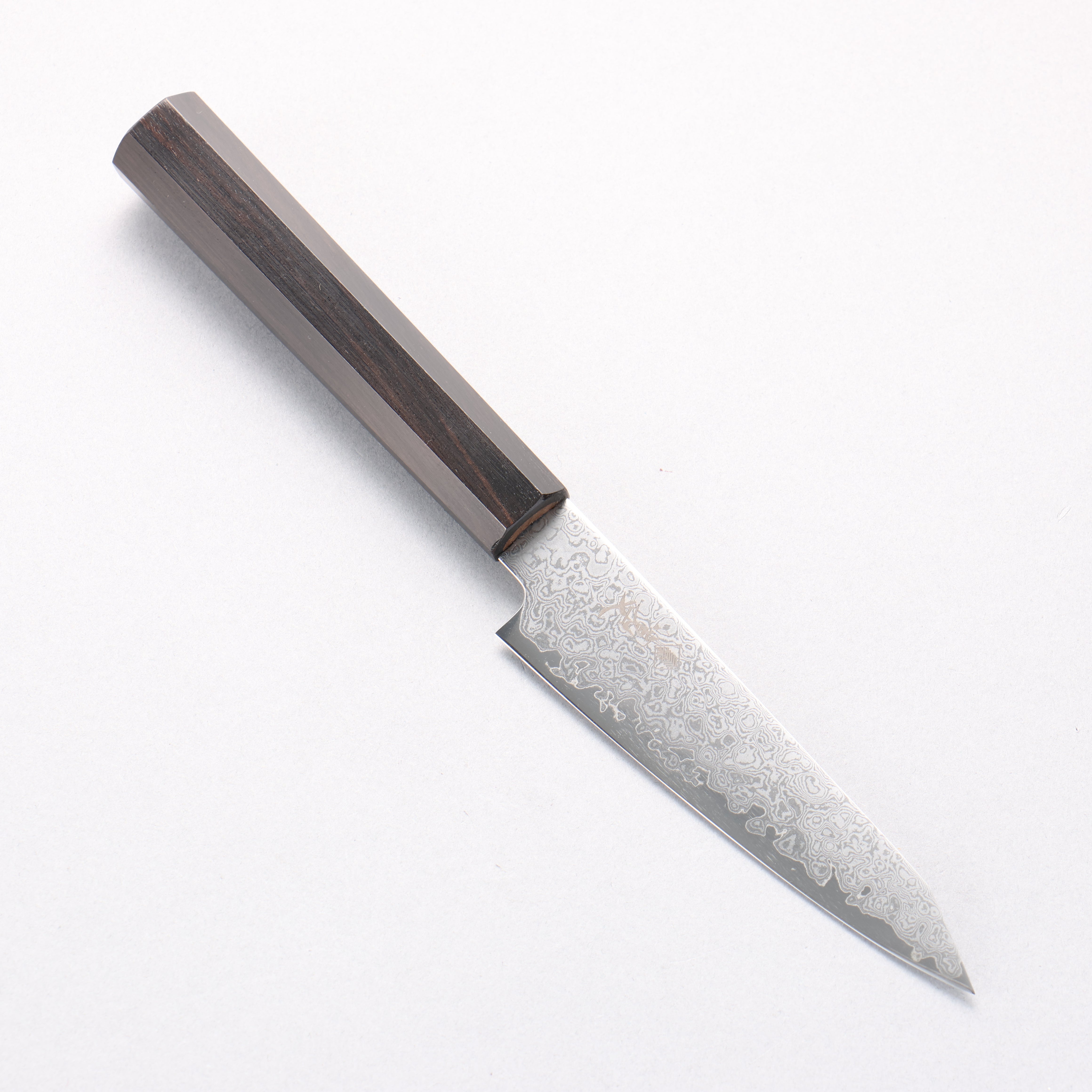 Kanjyo VG10 Damascus Kiritsuke Petty-Utility 120mm Ebony Wood Handle - Japanny - Best Japanese Knife