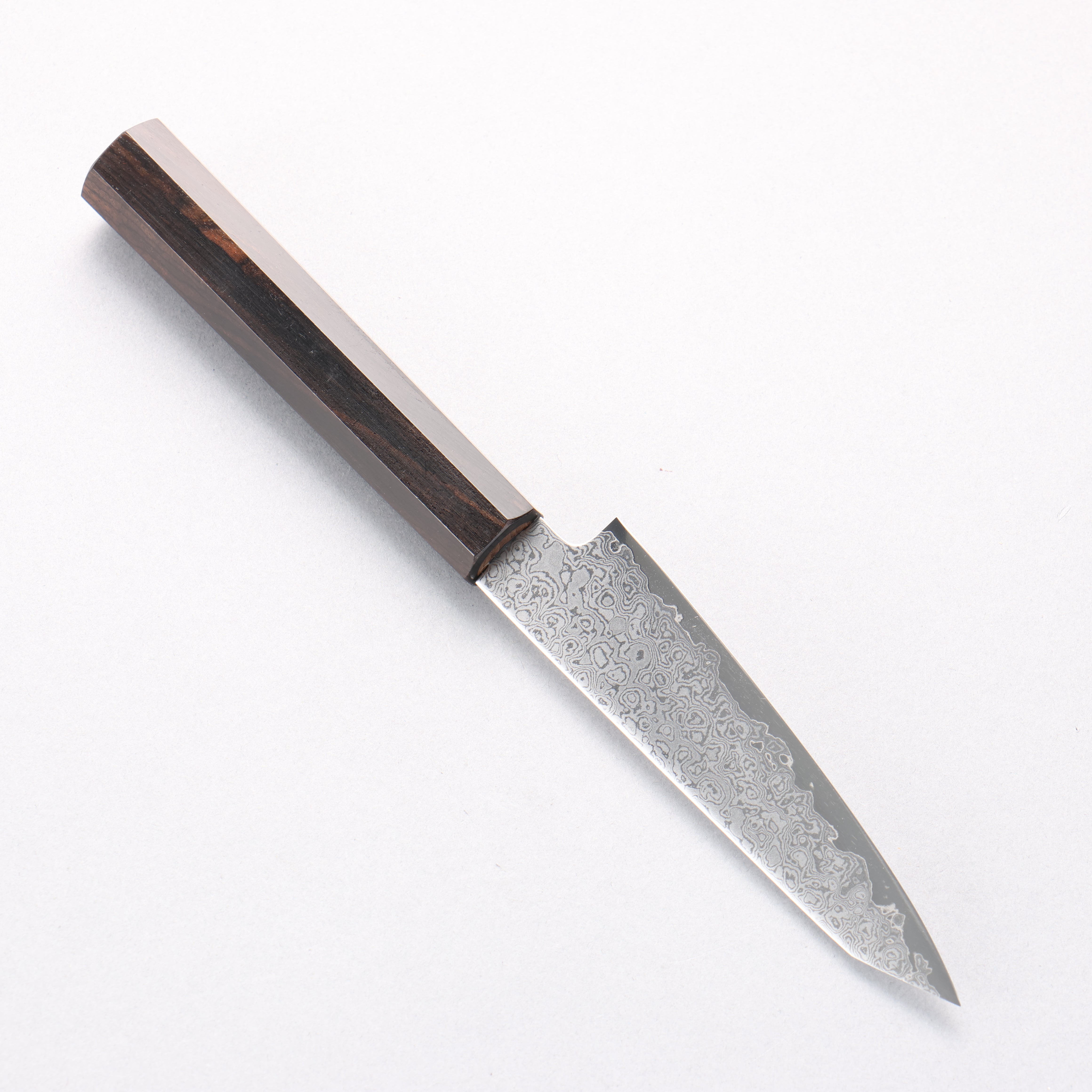 Kanjyo VG10 Damascus Kiritsuke Petty-Utility 120mm Ebony Wood Handle - Japanny - Best Japanese Knife