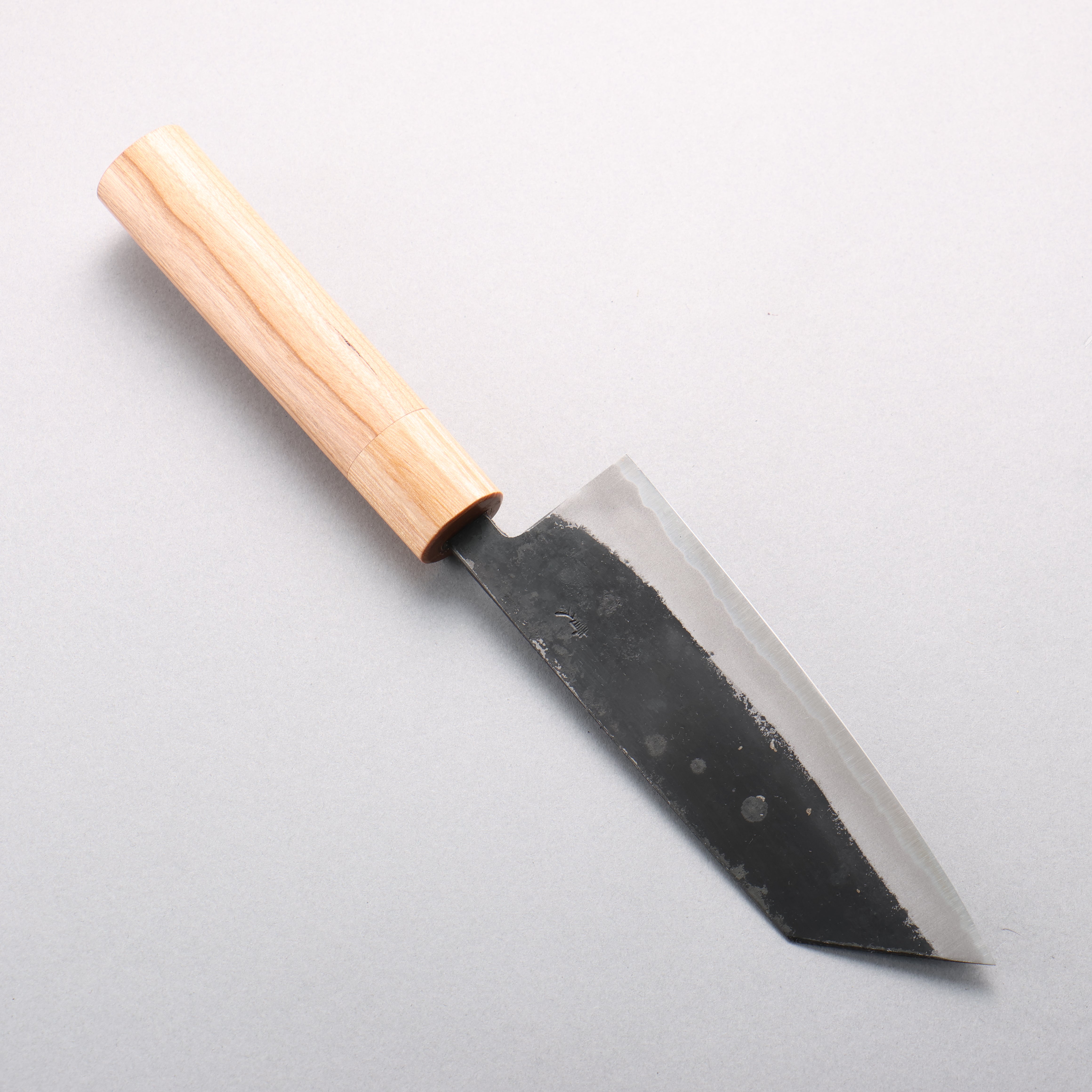 Kouki Blue Steel No.2 Black Finished Small Bunka 150mm American Cherry Handle