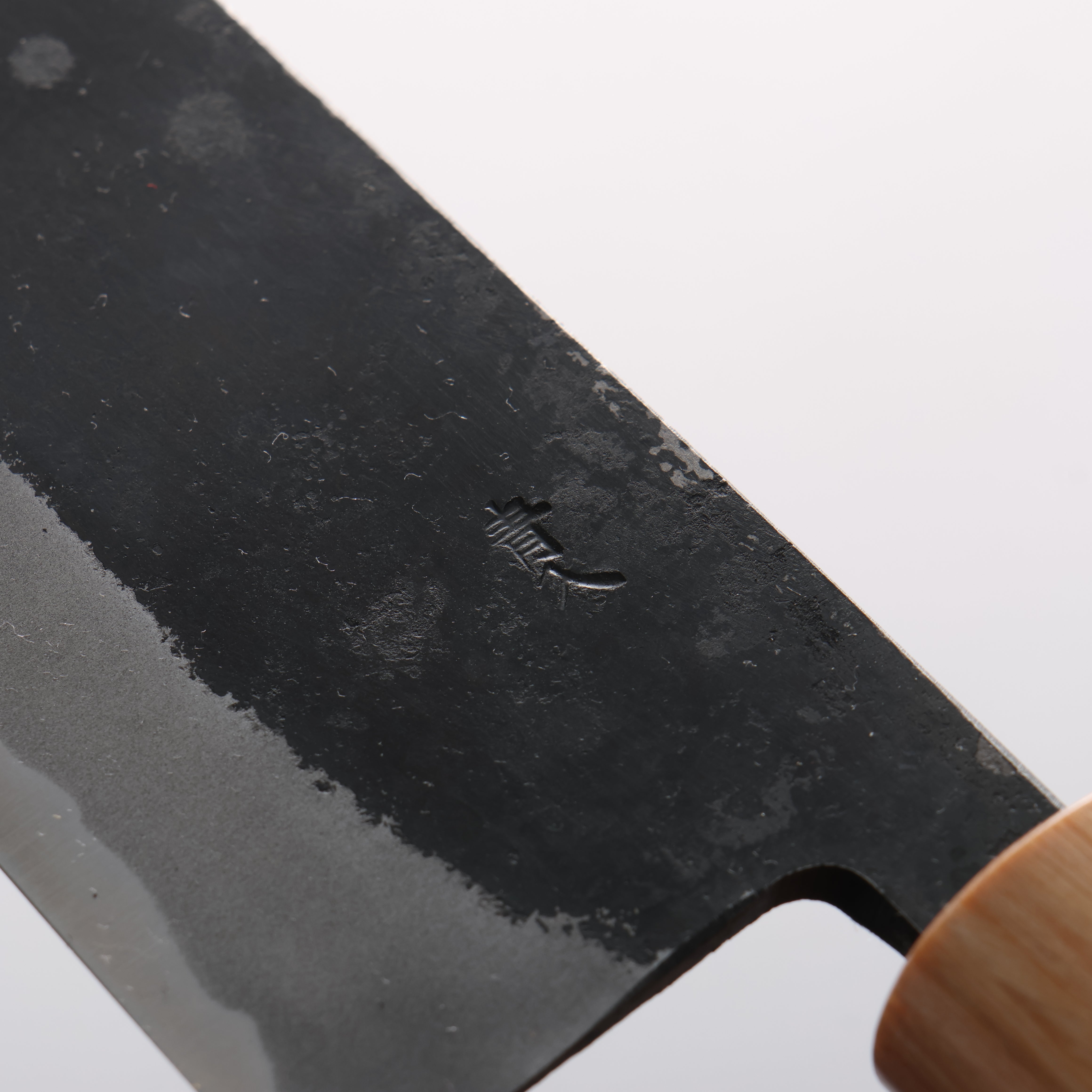 Kouki Blue Steel No.2 Black Finished Small Bunka 150mm American Cherry Handle