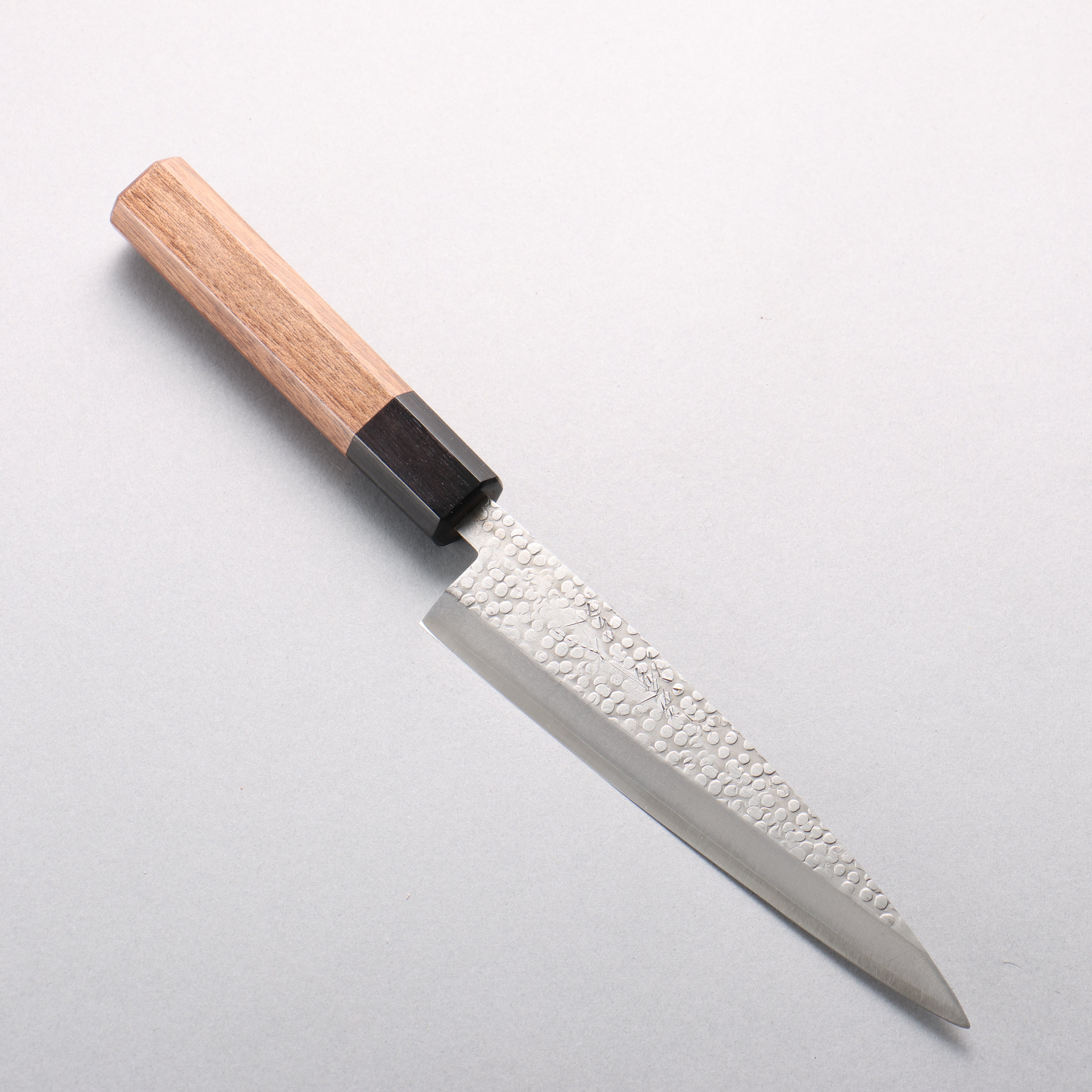 Seisuke Silver Steel No.3 Hammered(Maru) Petty-Utility 150mm Walnut Handle