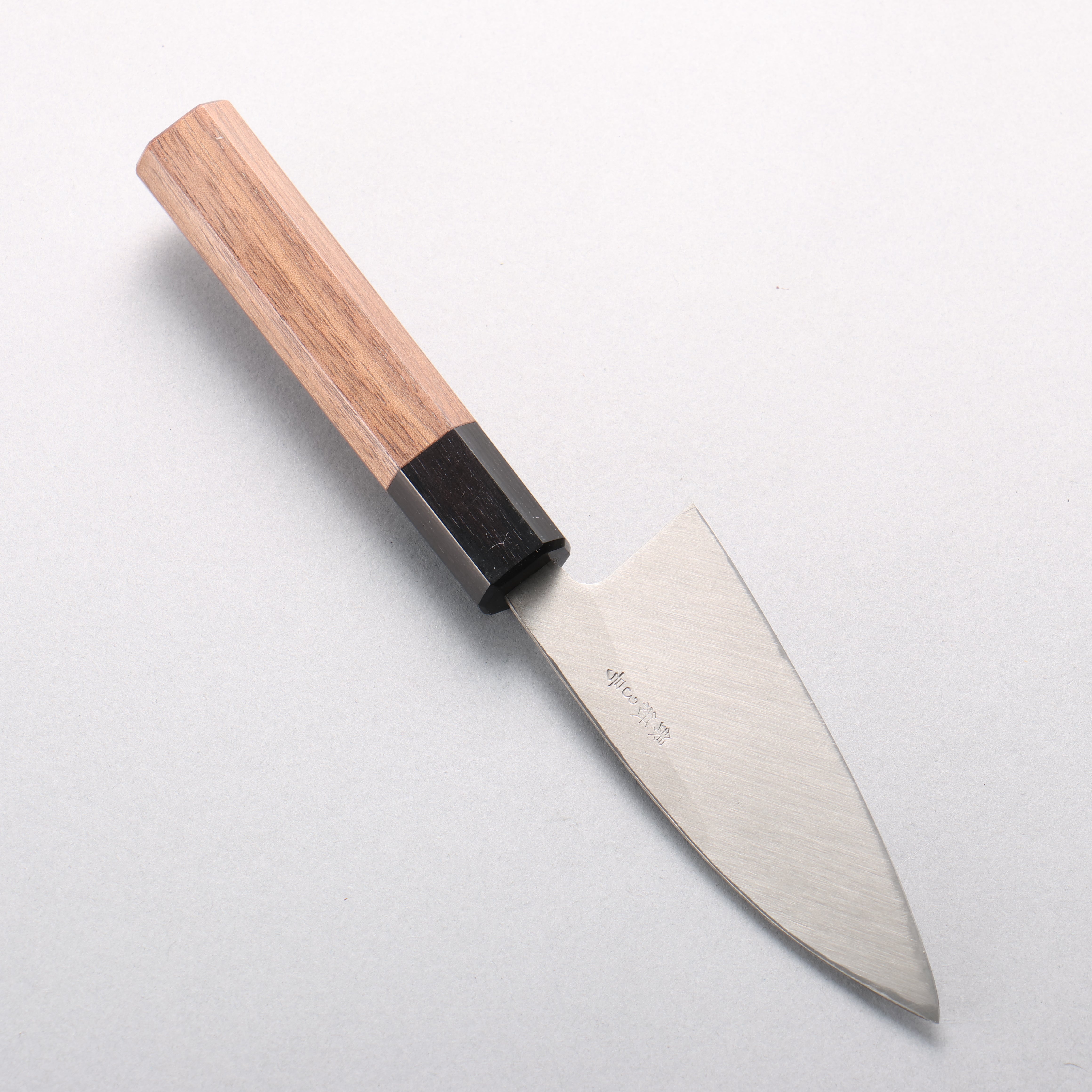 Seisuke Silver Steel No.3 Hammered(Maru) Ajikiri 105mm Walnut Handle