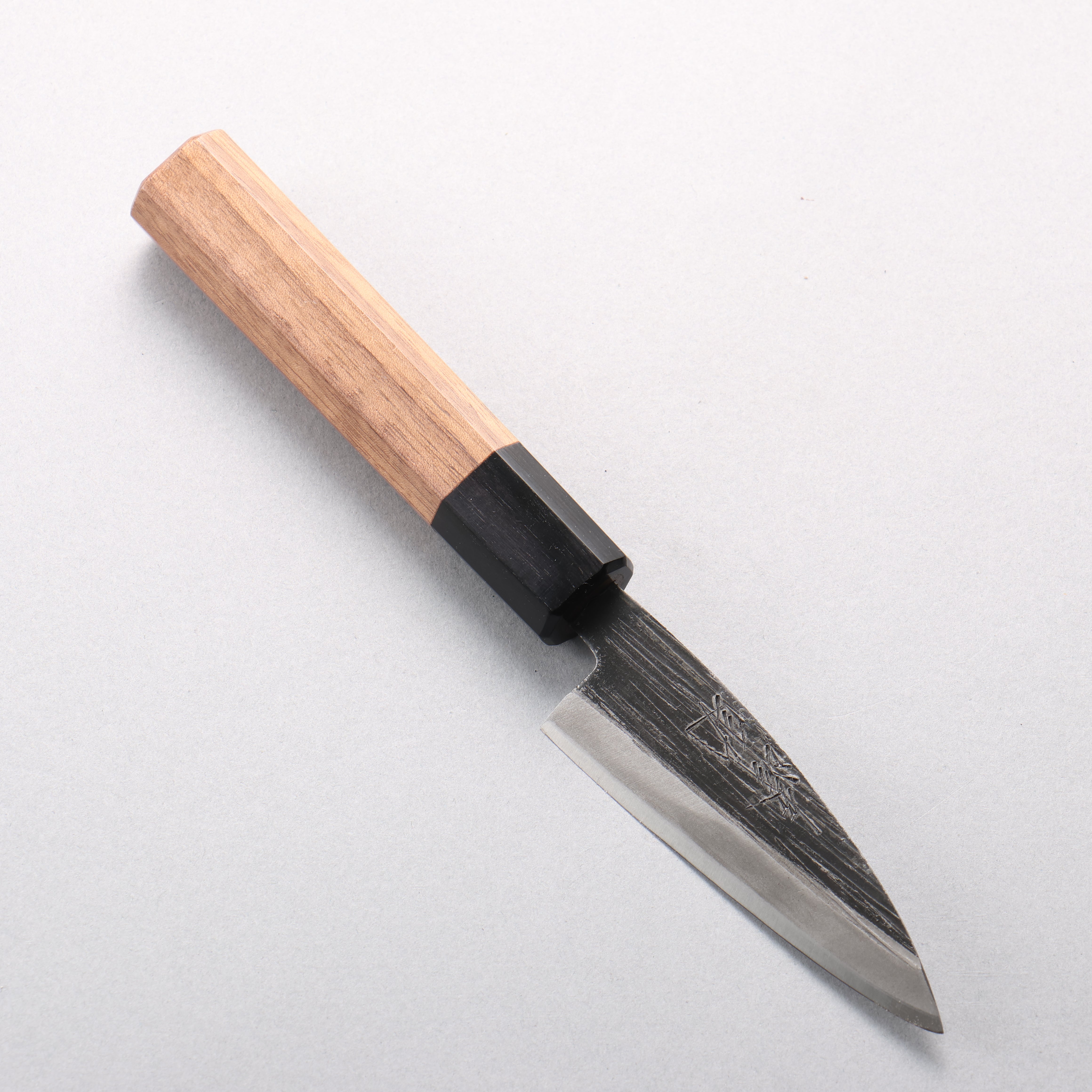 Seisuke Blue Steel No.2 Black Finished Ajikiri 90mm Walnut Handle