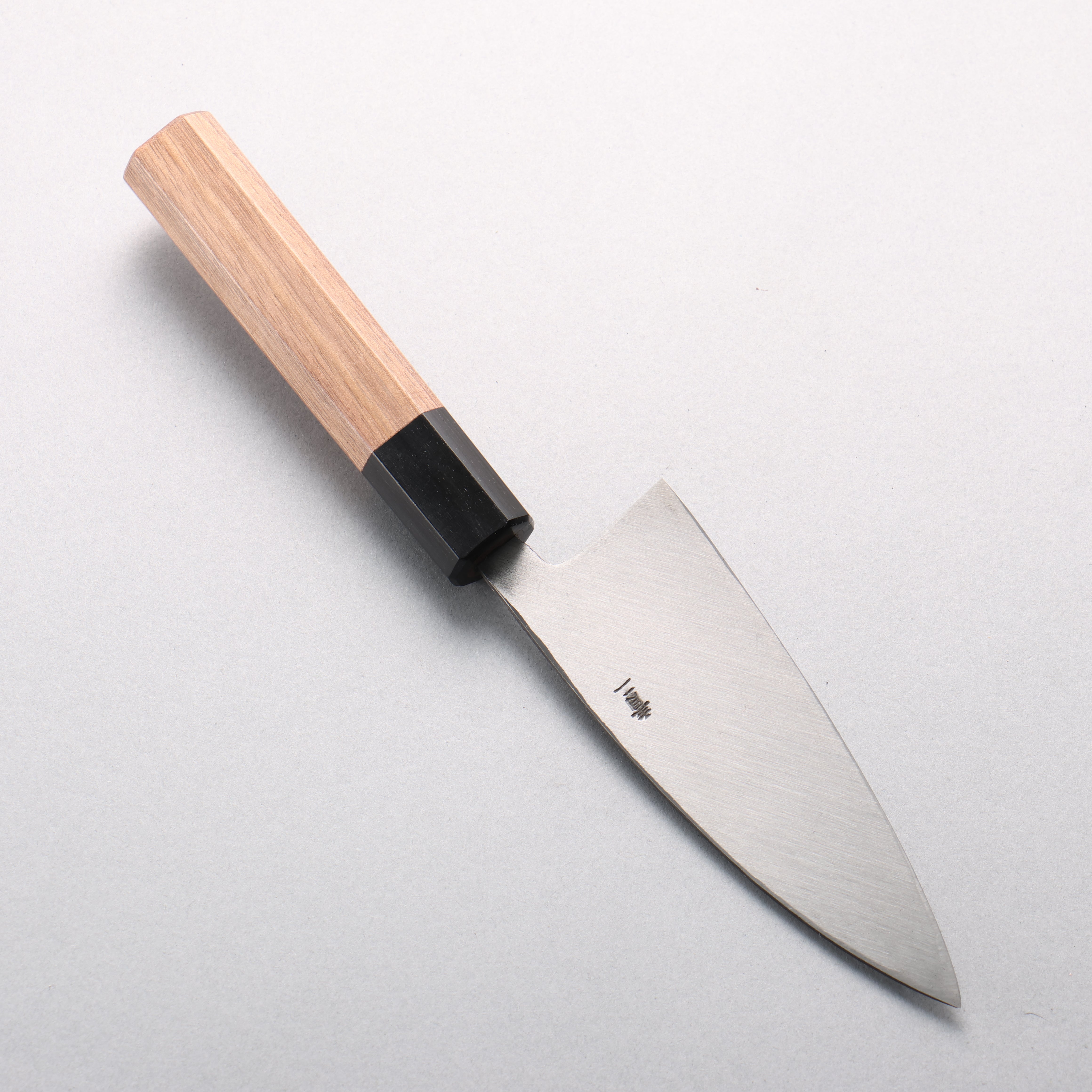 Seisuke Blue Steel No.2 Black Finished Ajikiri 120mm Walnut Handle