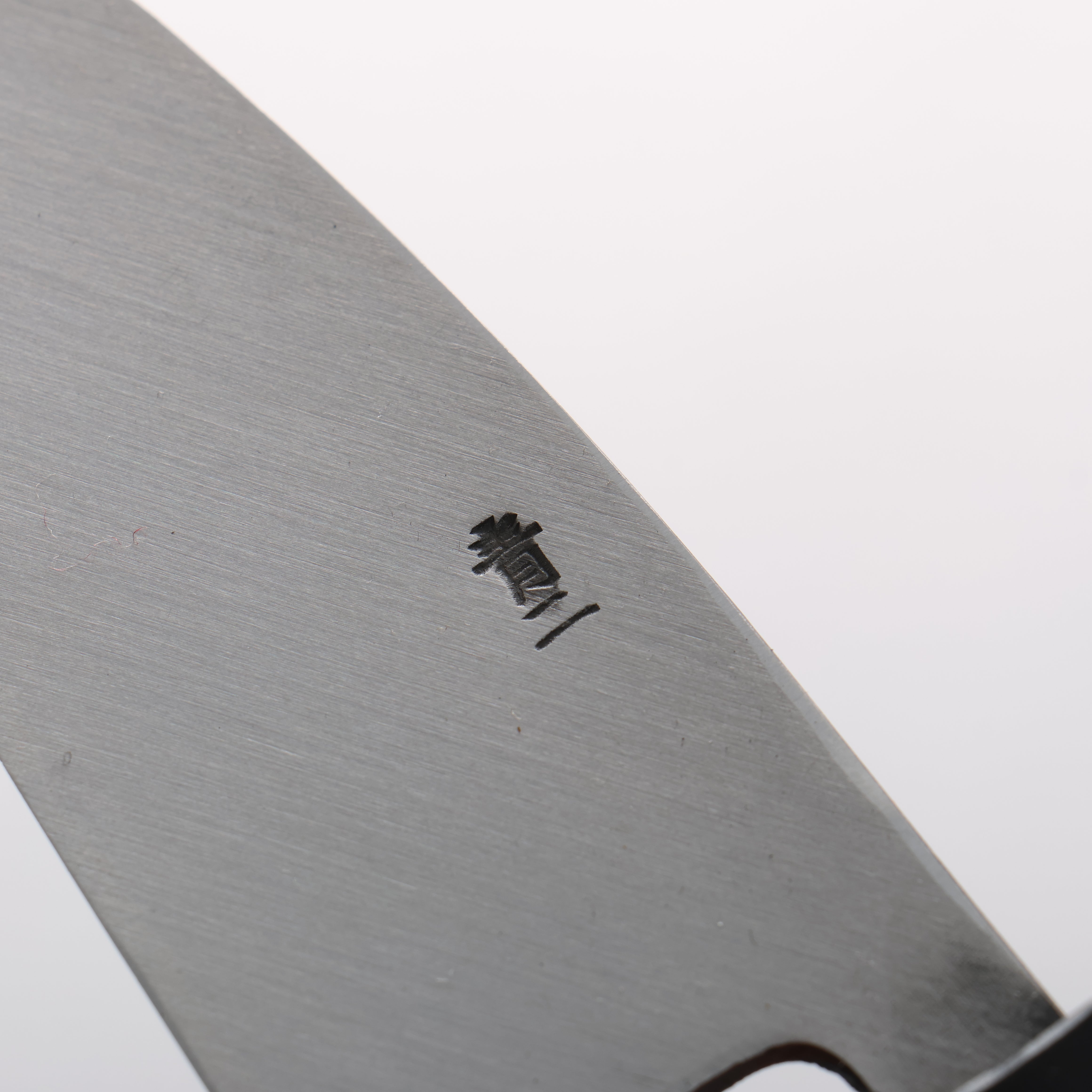 Seisuke Blue Steel No.2 Black Finished Ajikiri 120mm Walnut Handle