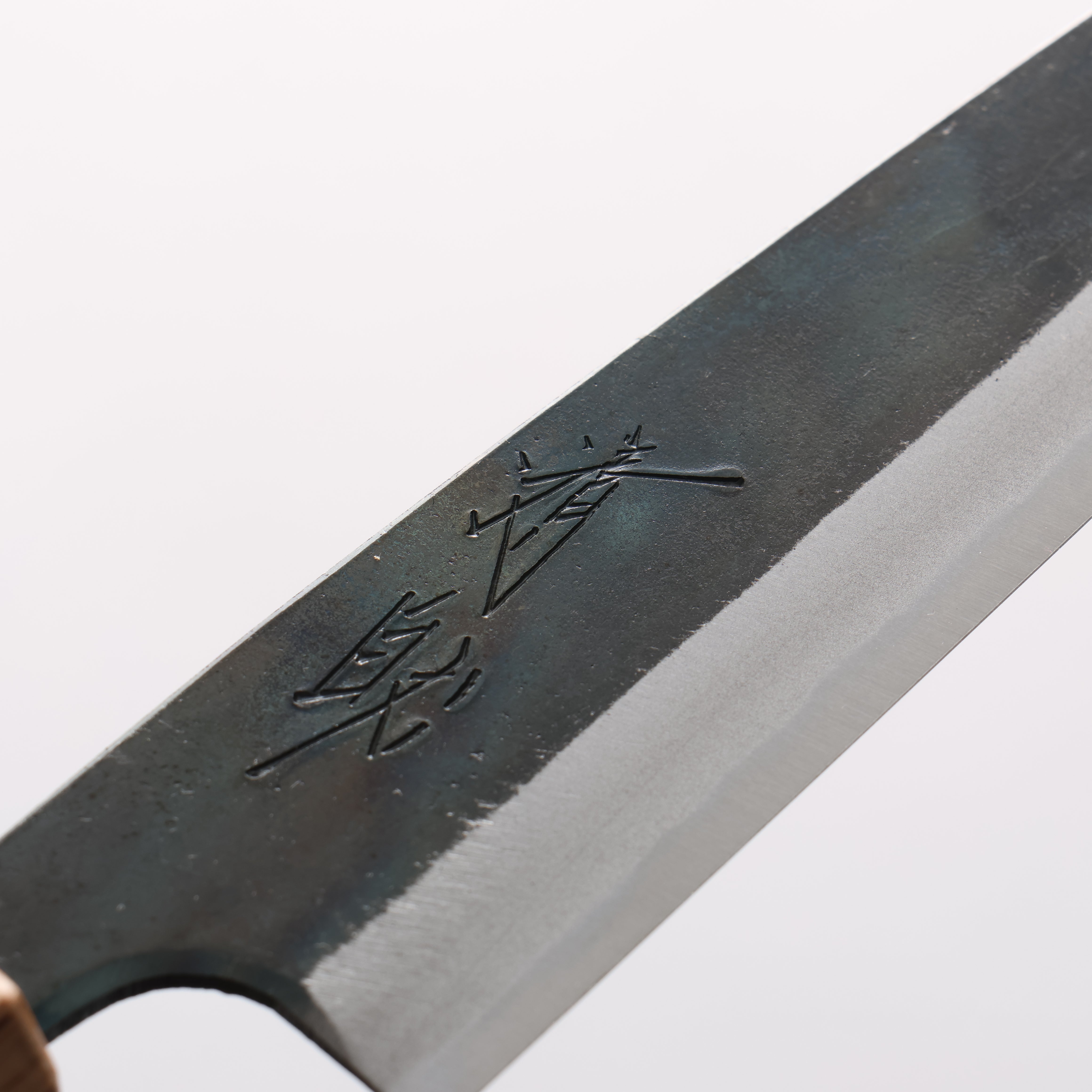 Seisuke Blue Steel No.1 Black Finished Petty-Utility 135mm Rosewood (ferrule: Oak) Handle - Japanny - Best Japanese Knife