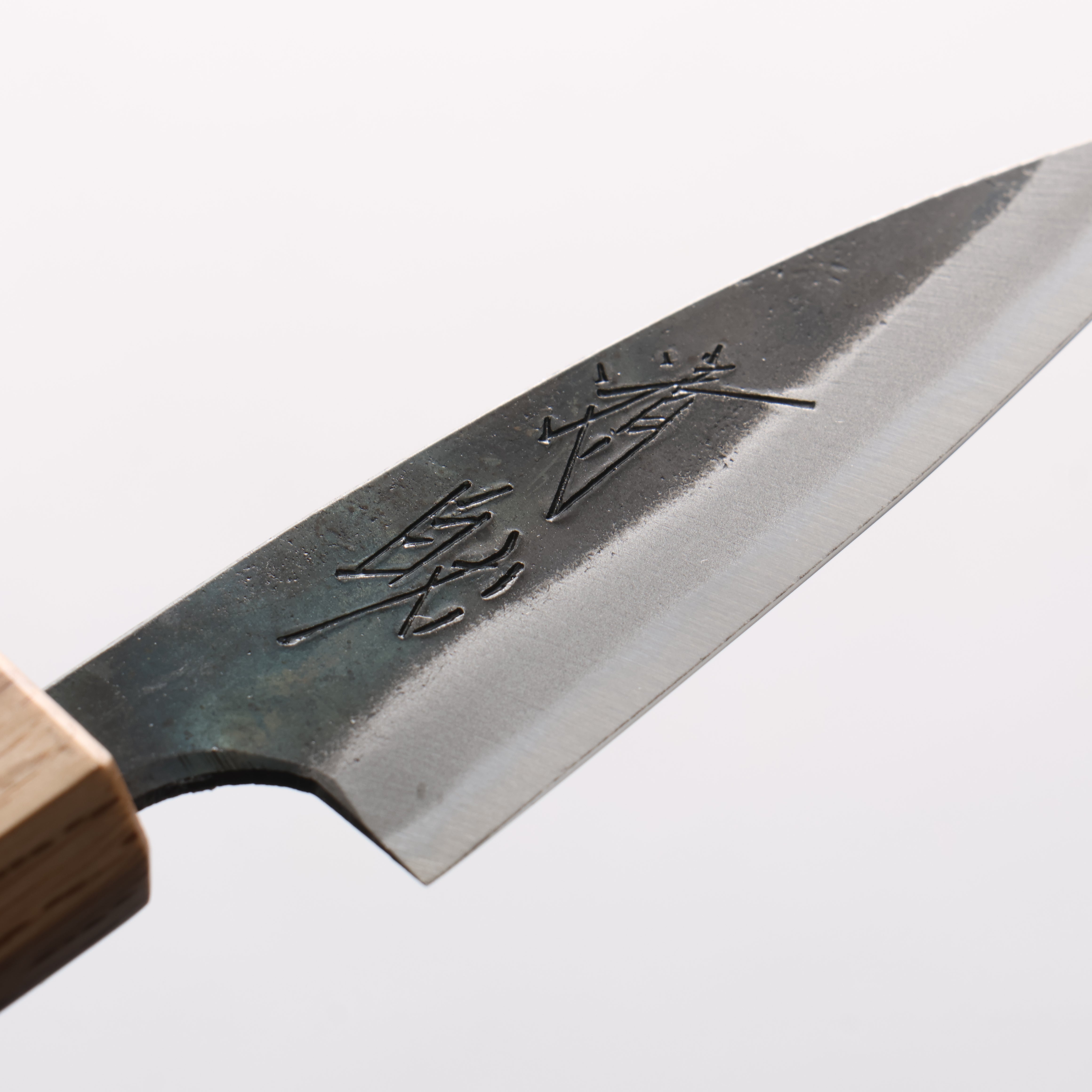 Seisuke Blue Steel No.1 Black Finished Paring 75mm Rosewood (ferrule: Oak) Handle - Japanny - Best Japanese Knife
