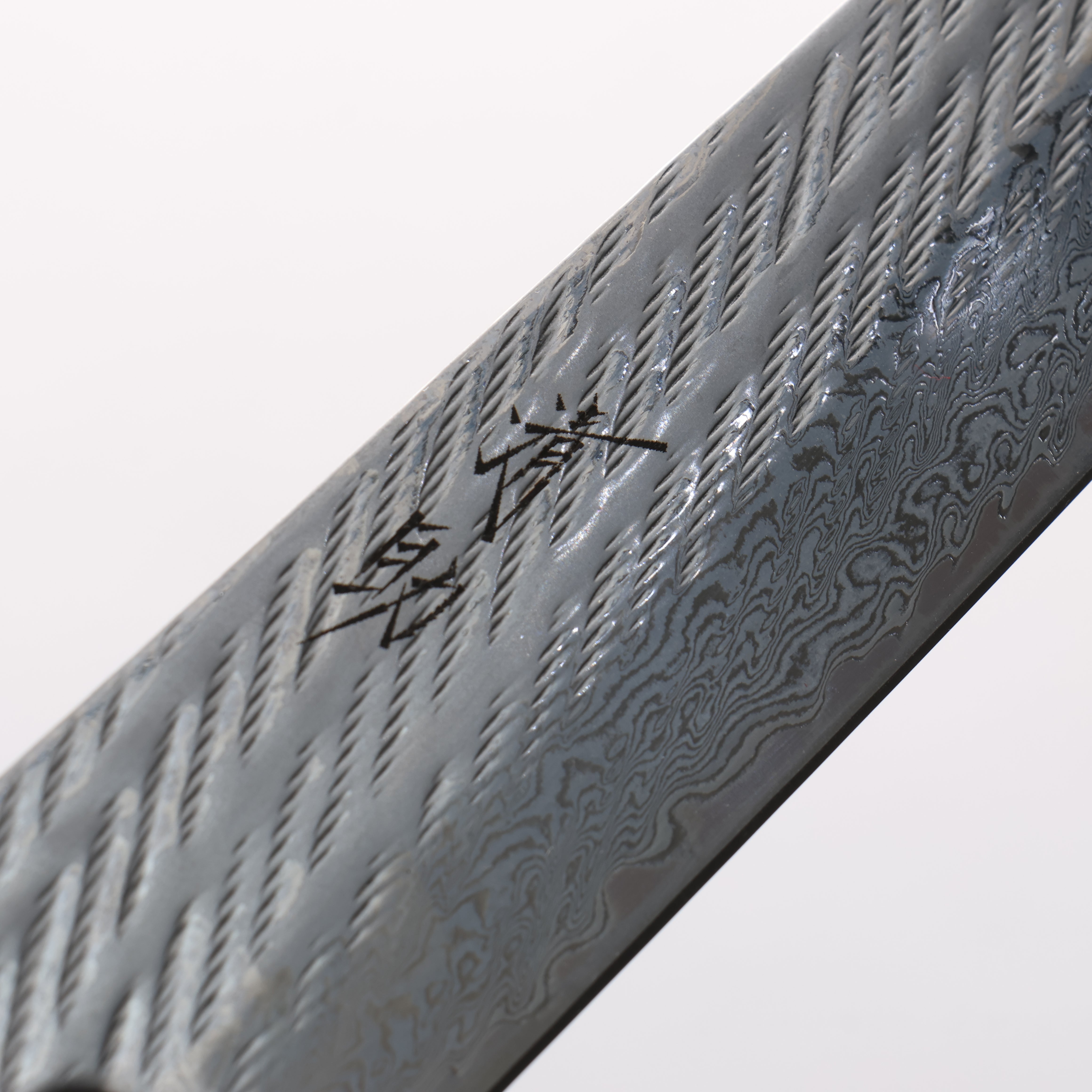 Seisuke AUS10 Damascus Rope Pattern Sujihiki 240mm Burnt Oak Handle