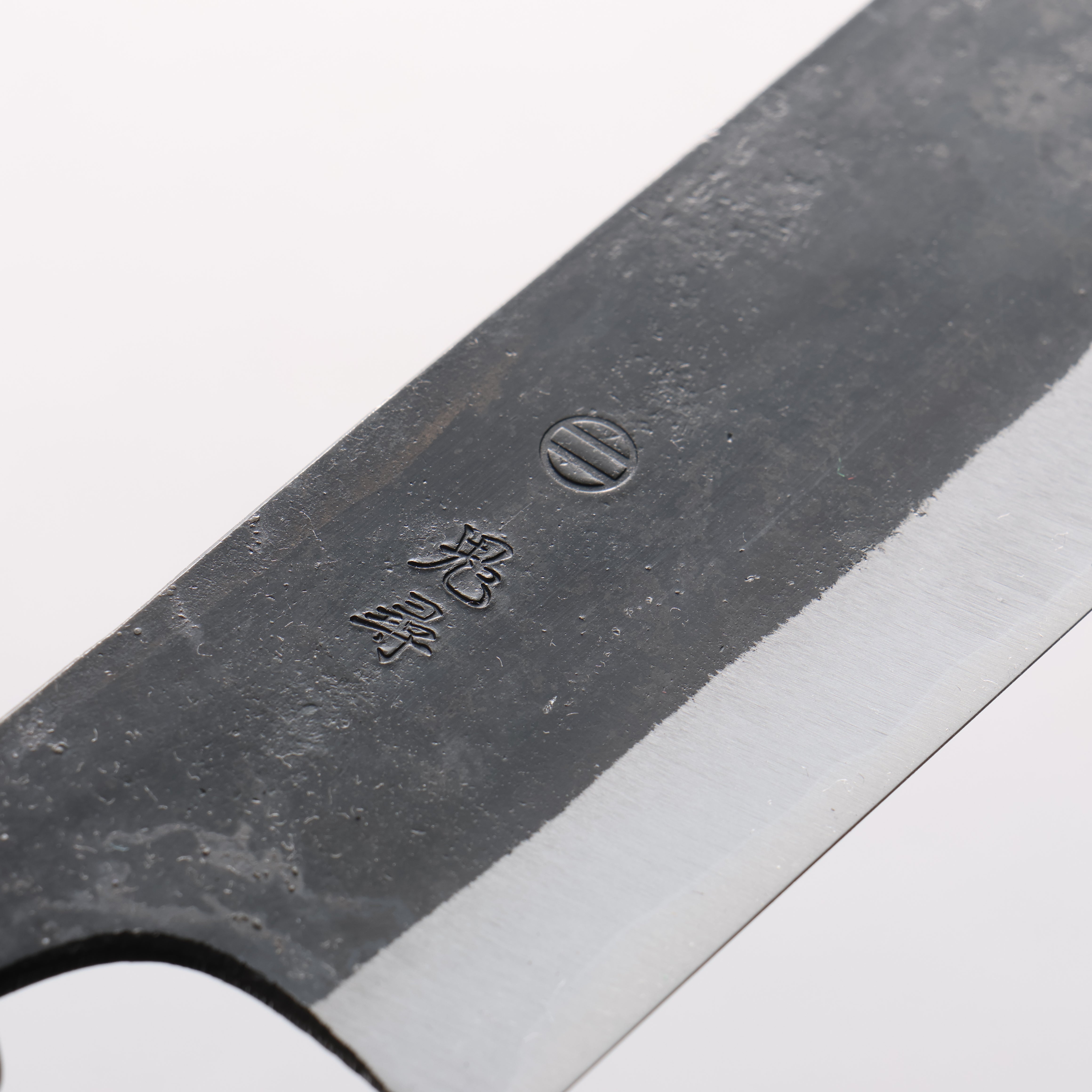 Onihiro White Steel No.1 Black Finished Nakiri 140mm Rosewood (Ferrule: Black Pakka Wood) Handle