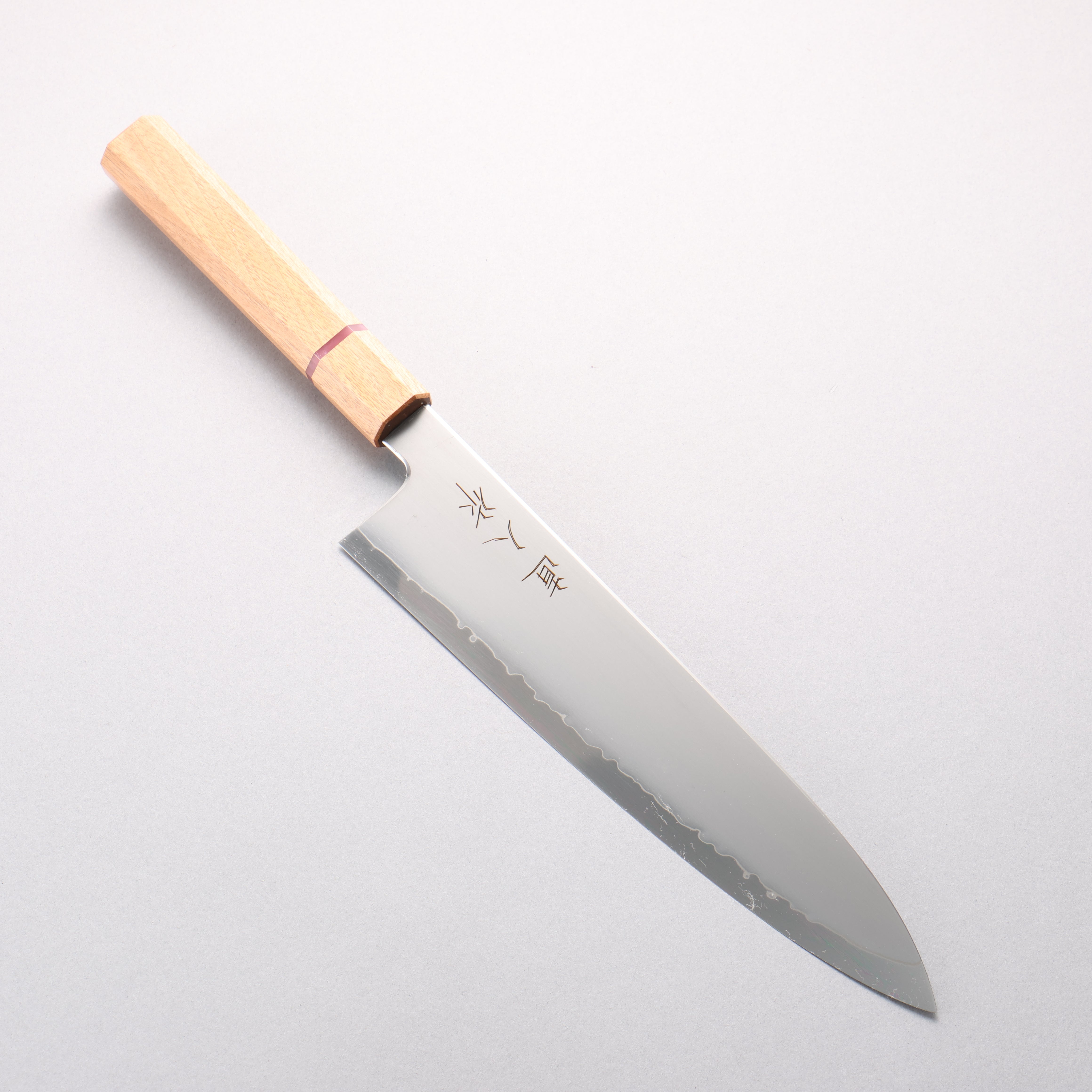 Naohito Myojin SG2 Kasumitogi Gyuto 240mm Cherry Wood (Pink Ring) Handle - Japanny - Best Japanese Knife