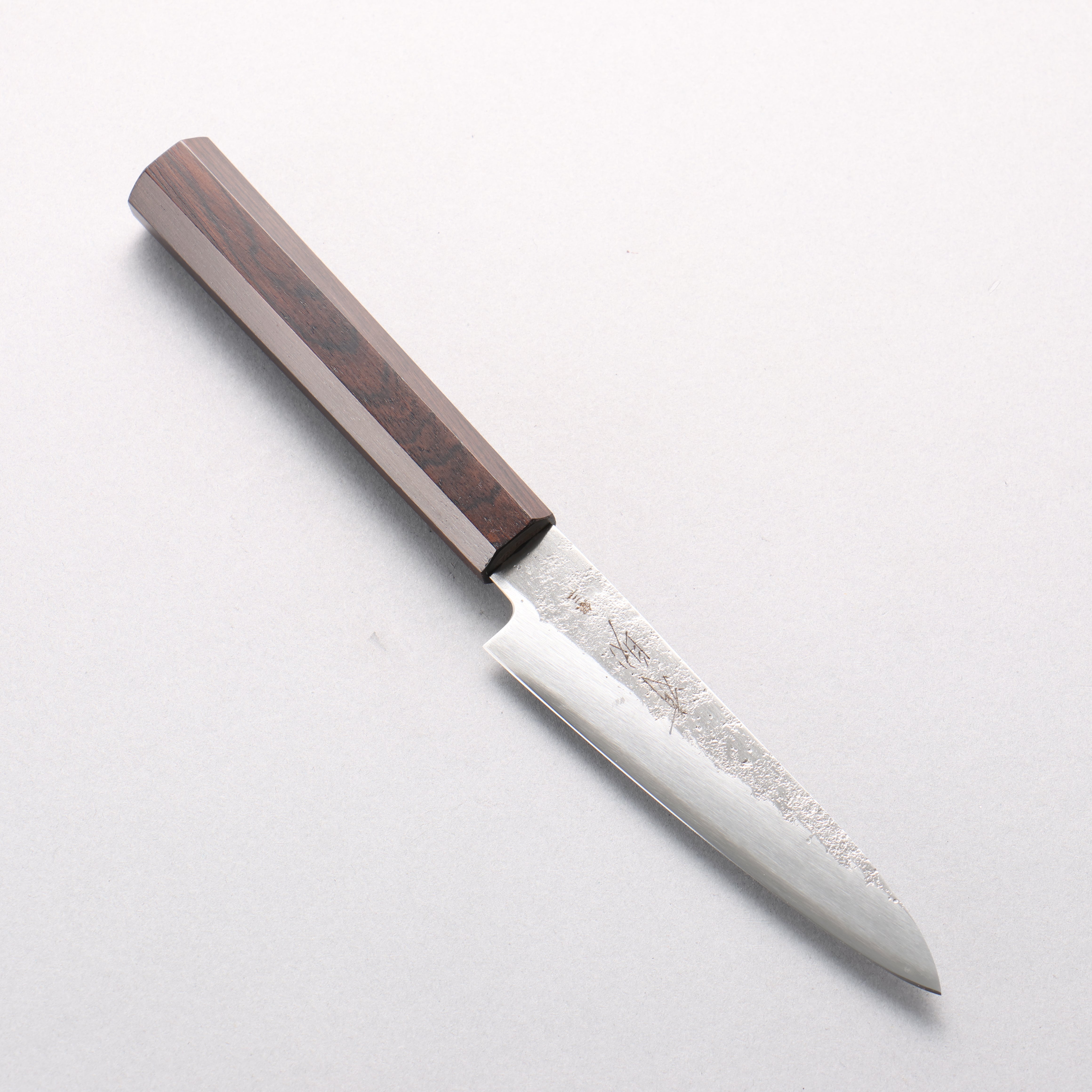 Seisuke Silver Steel No.3 Nashiji Petty-Utility 120mm Ebony Wood Handle - Japanny - Best Japanese Knife