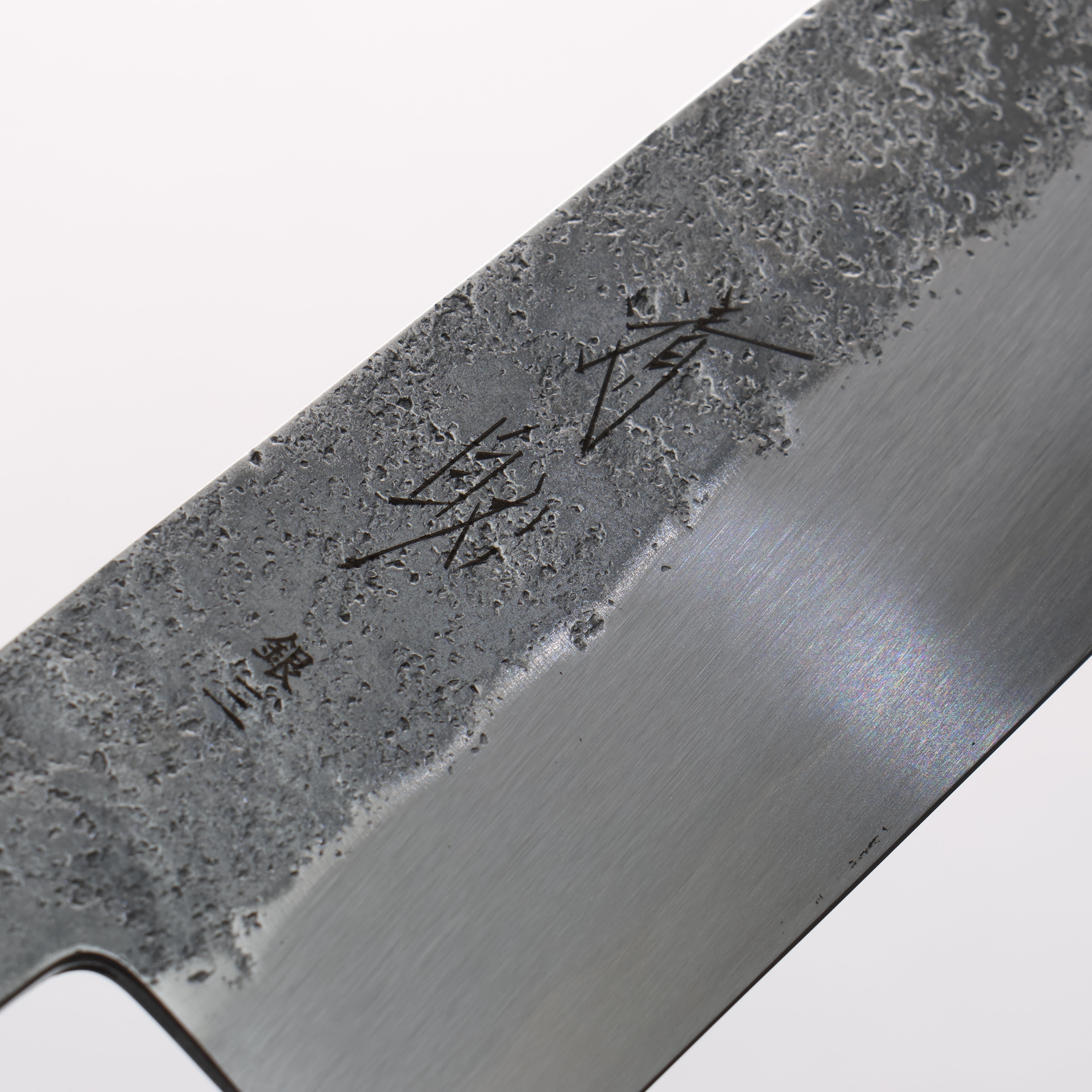 Seisuke Silver Steel No.3 Nashiji Santoku 180mm Ebony Wood Handle - Japanny - Best Japanese Knife