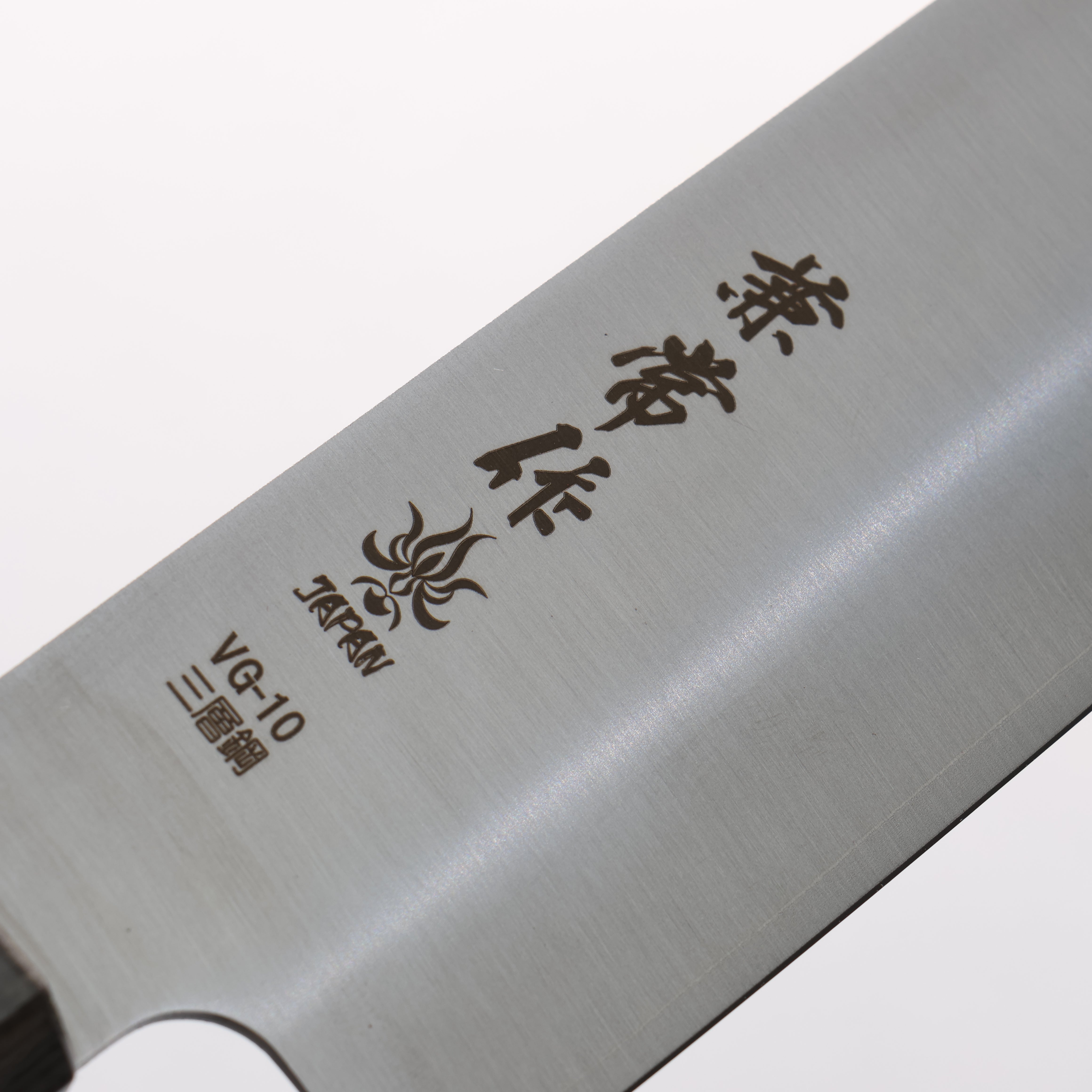 Kanetsune VG10 Kiritsuke Gyuto 210mm Gray Pakka wood Handle - Japanny - Best Japanese Knife