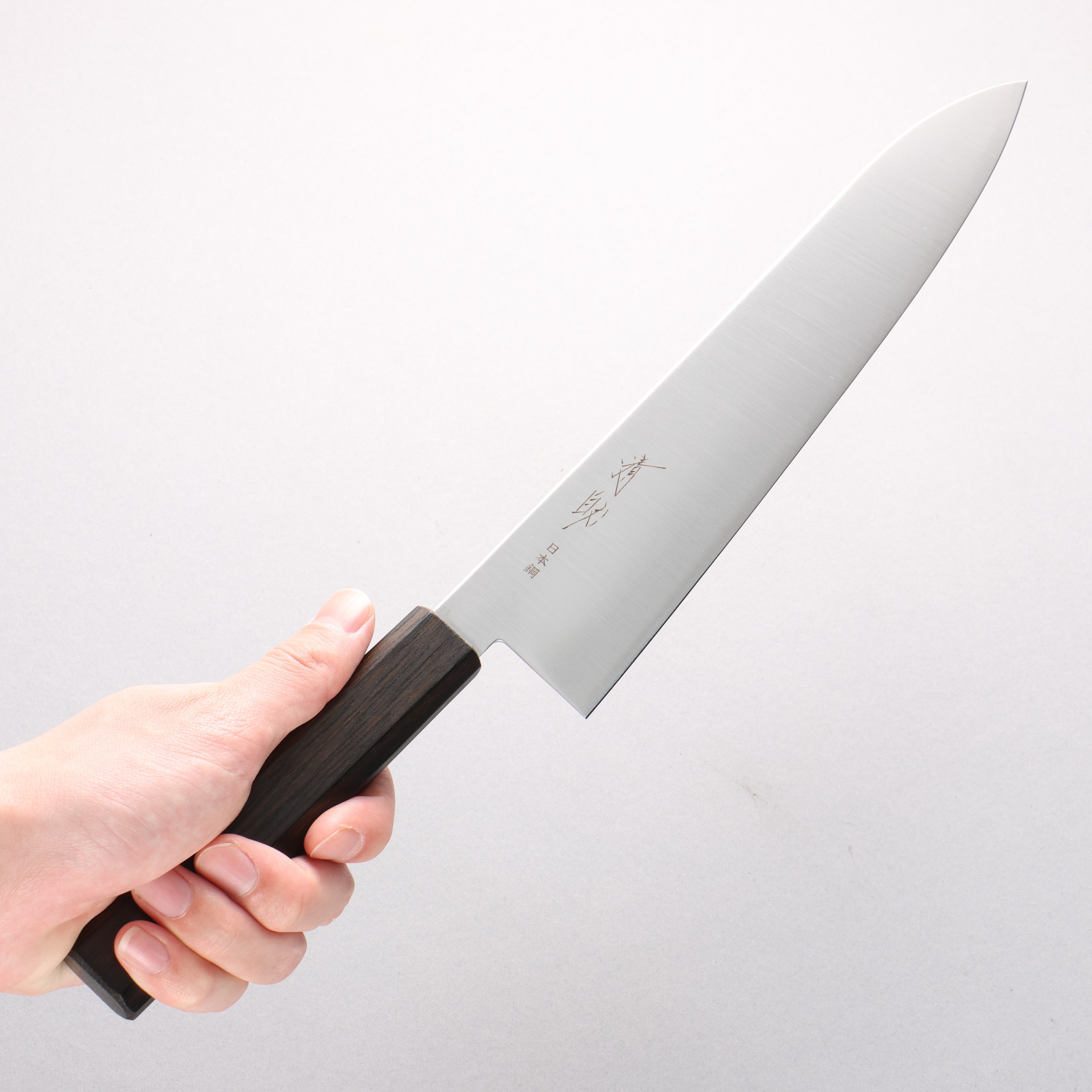 Seisuke SK-4 Gyuto 240mm Burnt Oak (Lacquered) Handle - Japanny - Best Japanese Knife