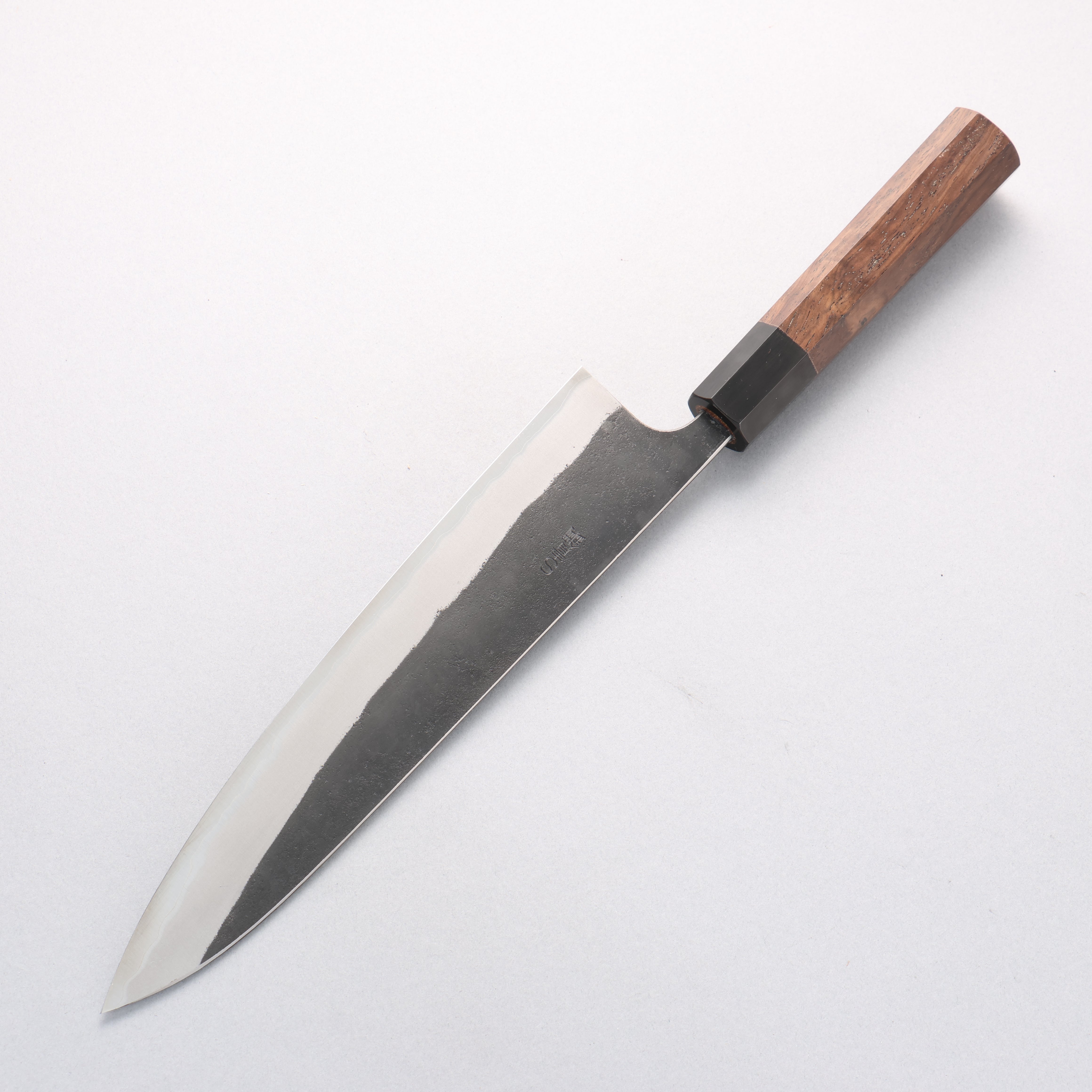 Nao Yamamoto Blue Super Kurouchi Gyuto 240mm Walnut Handle - Japanny - Best Japanese Knife