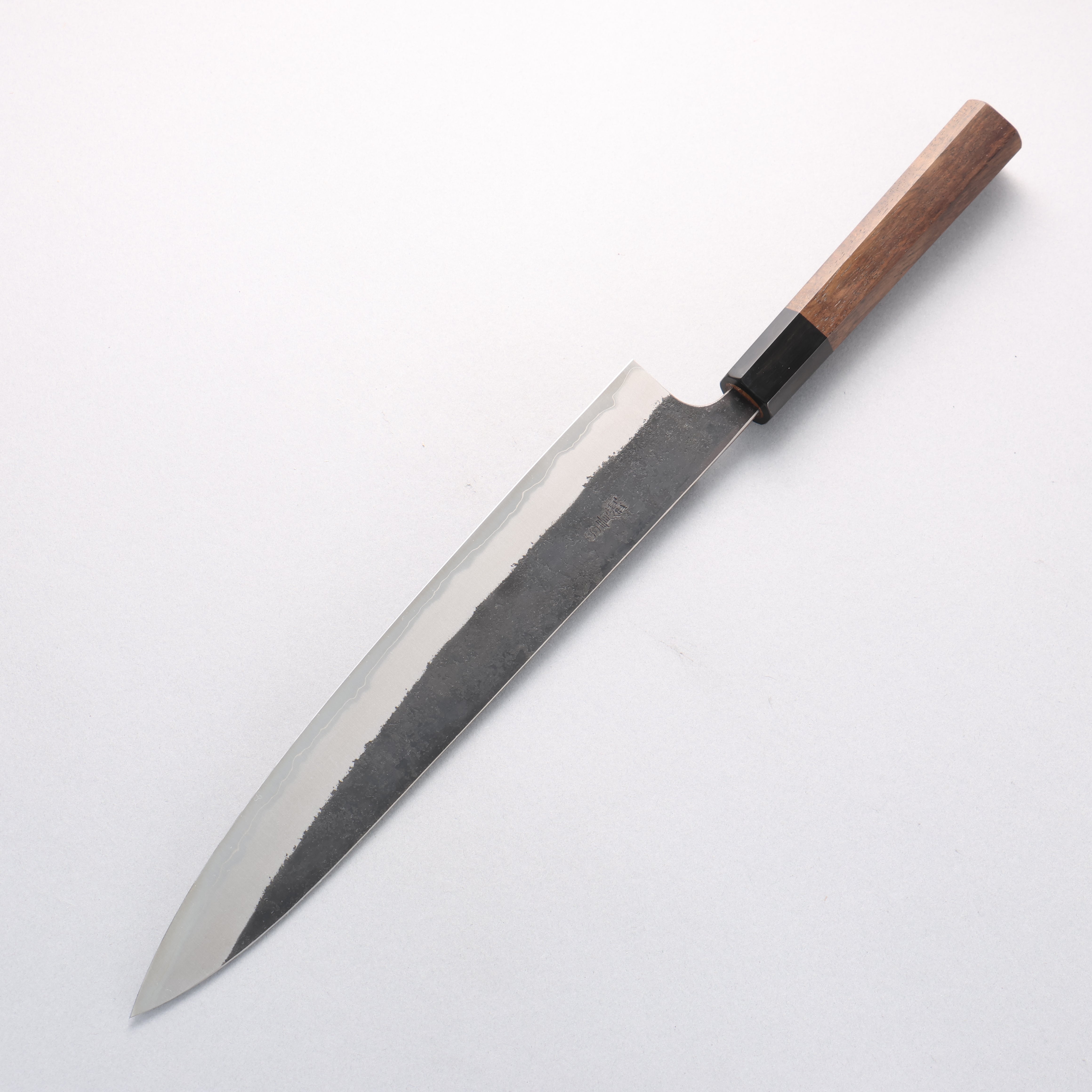 Nao Yamamoto Blue Super Kurouchi Sujihiki 270mm Walnut Handle - Japanny - Best Japanese Knife