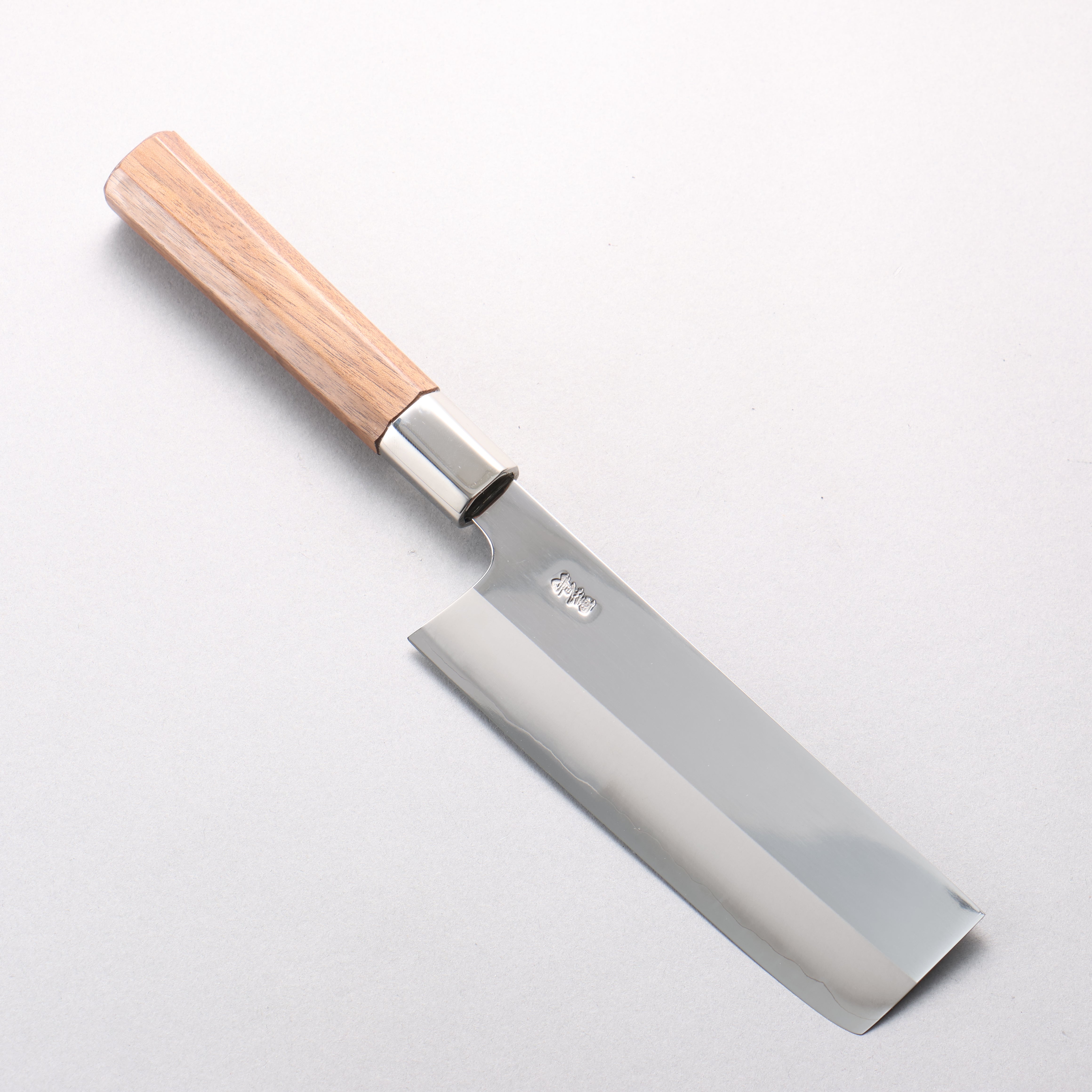 Kurotori Silver Steel No.3 Migaki Finished Nakiri 150mm Walnut Handle - Japanny - Best Japanese Knife