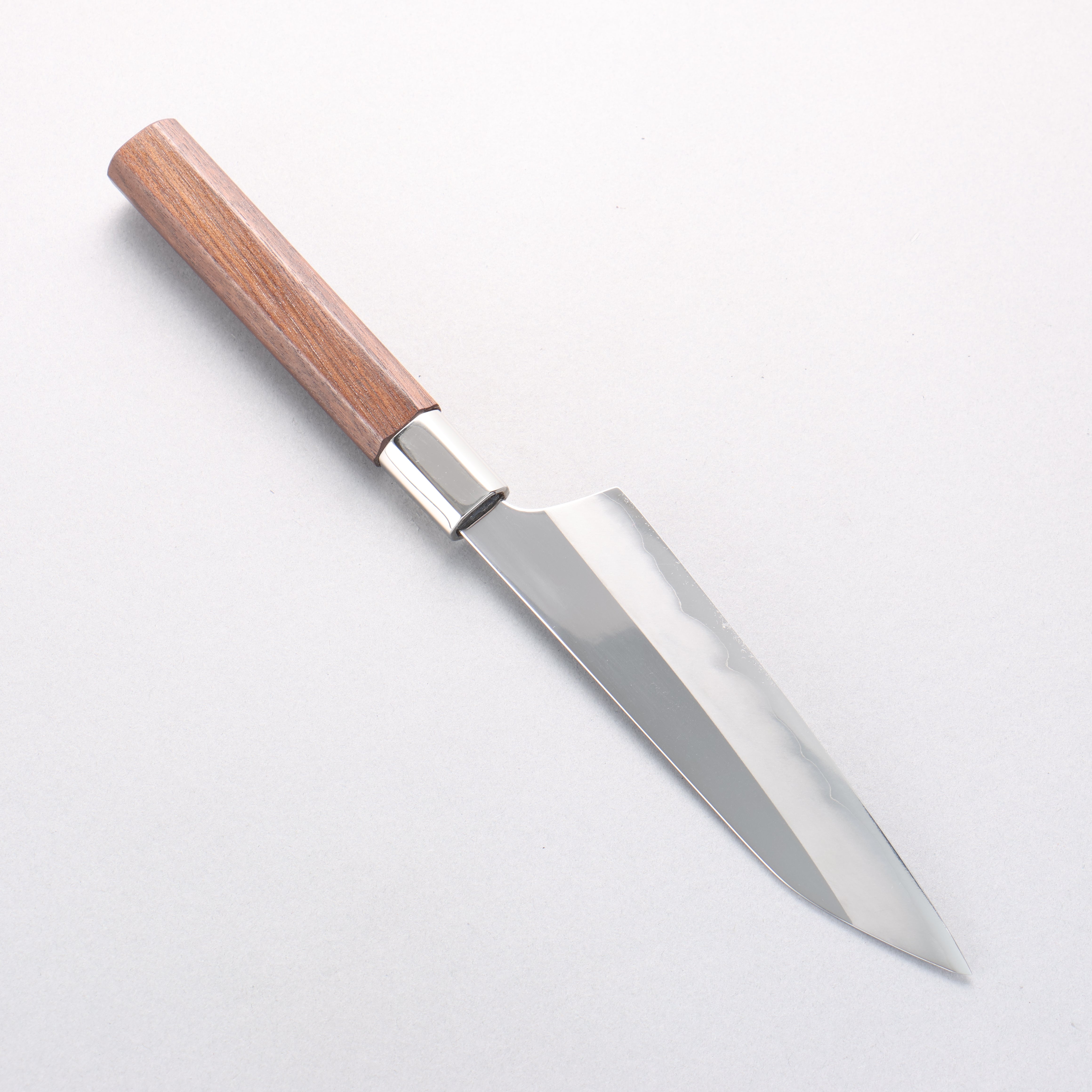 Kurotori Silver Steel No.3 Migaki Finished Petty-Utility 150mm Walnut Handle Kiku - Japanny - Best Japanese Knife