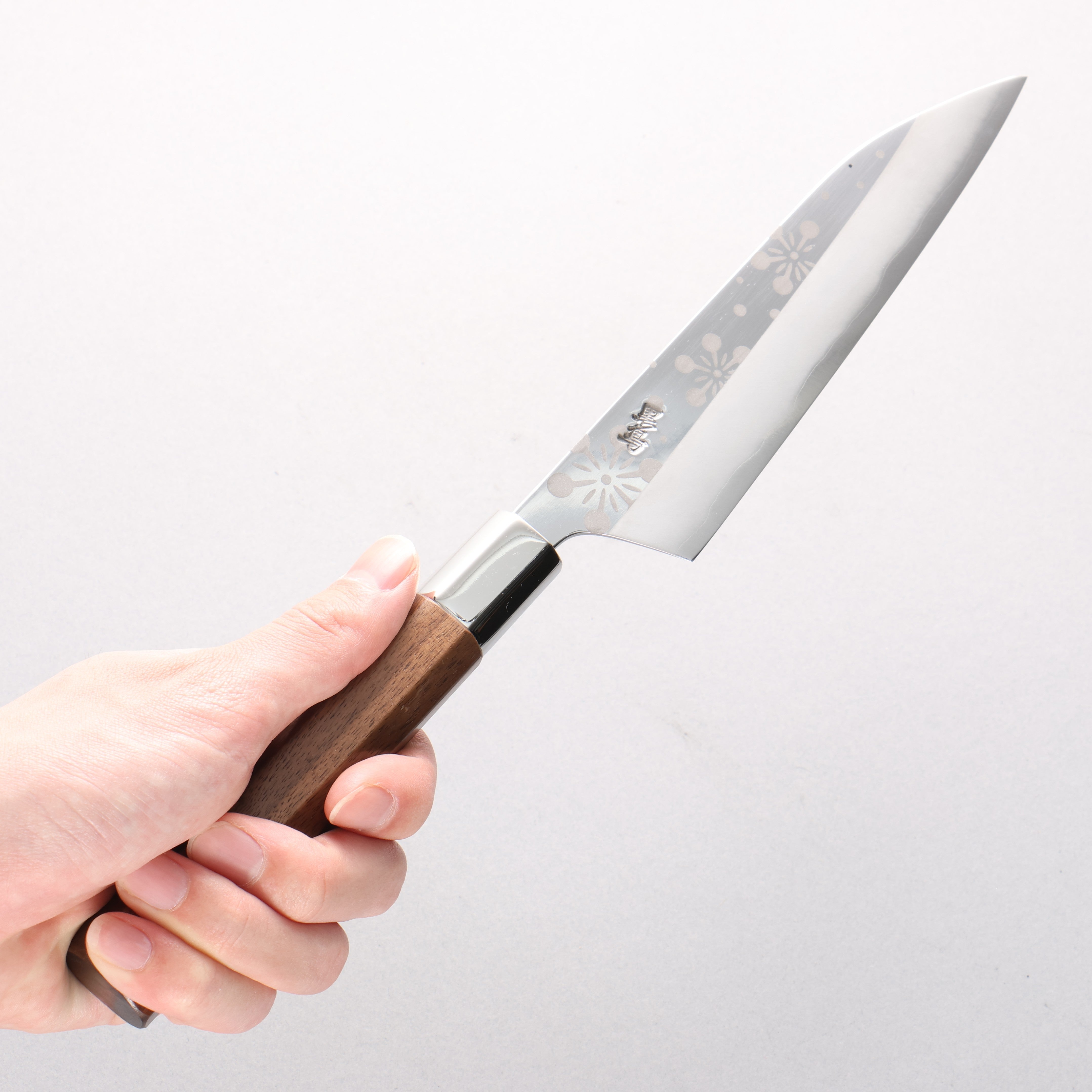 Kurotori Silver Steel No.3 Migaki Finished Petty-Utility 150mm Walnut Handle Fuuka - Japanny - Best Japanese Knife