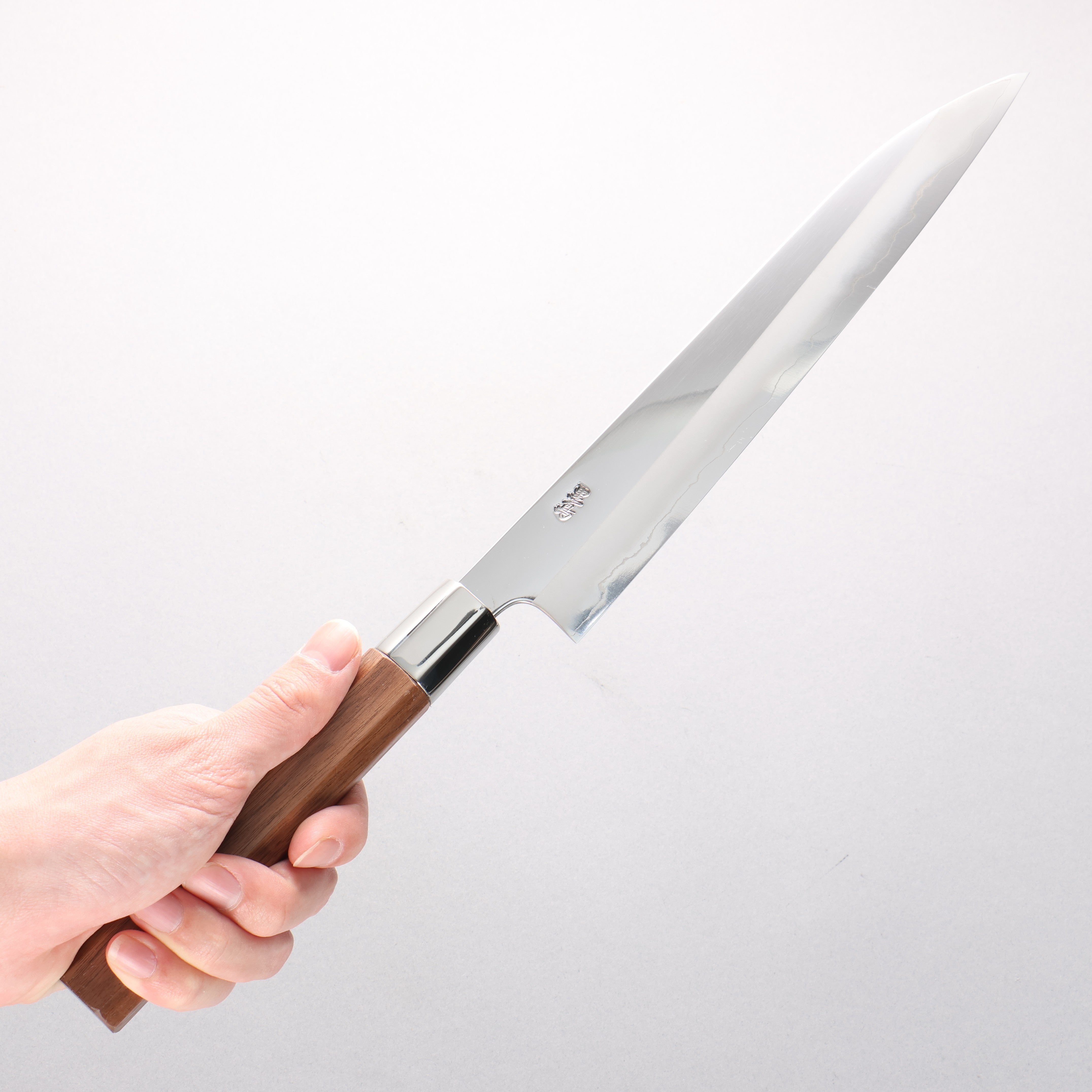 Kurotori Silver Steel No.3 Migaki Finished Yanagiba 240mm Walnut Handle - Japanny - Best Japanese Knife