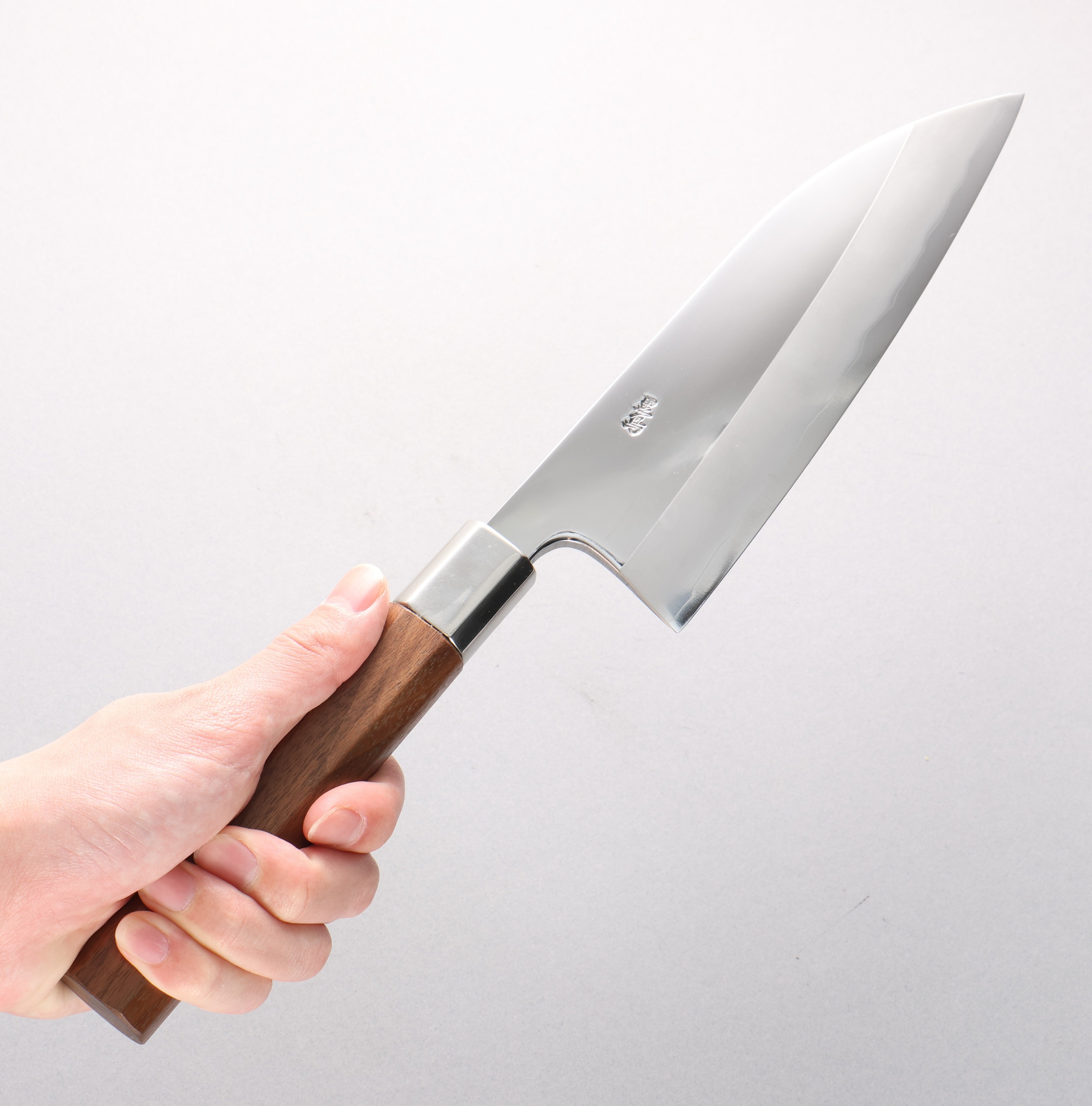 Kurotori Silver Steel No.3 Migaki Finished Deba 195mm Walnut Handle - Japanny - Best Japanese Knife