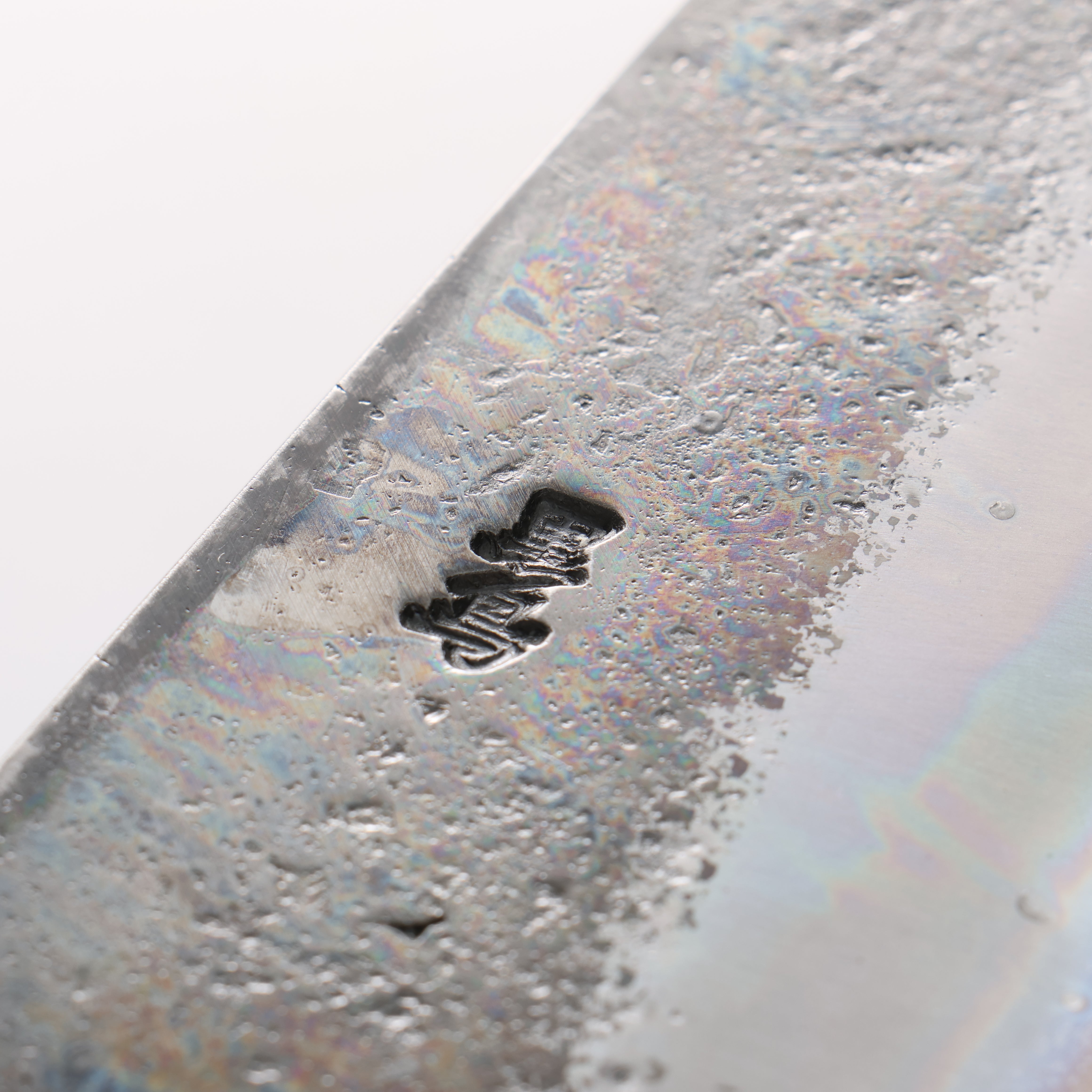 Kurotori Blue Steel No.2 Black Finished Kitchen Knife 240mm White Deer Horn Handle - Japanny - Best Japanese Knife