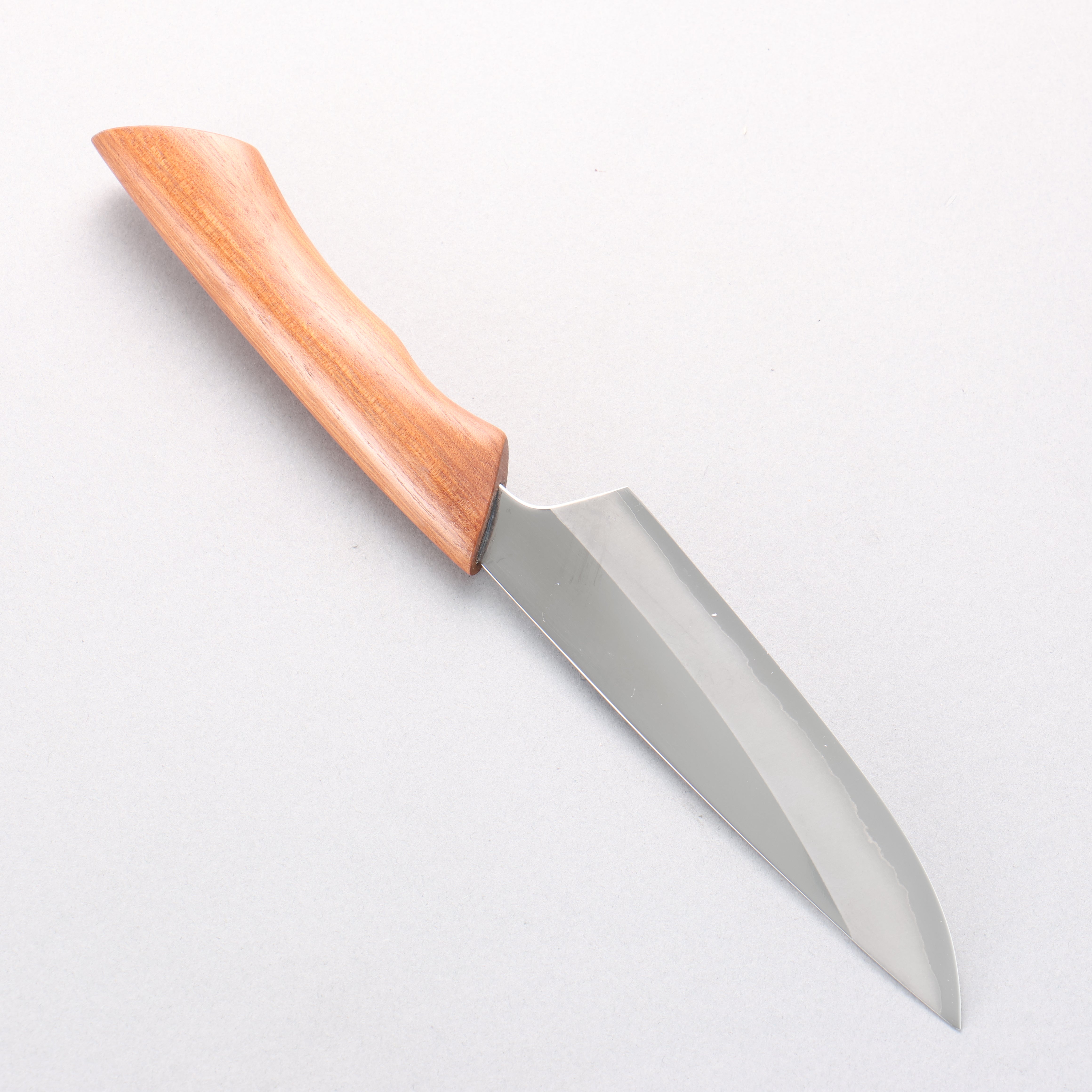 Kurotori Silver Steel No.3 Migaki Finished Petty-Utility 135mm Chinese Quince Handle with Sheath - Japanny - Best Japanese Knife
