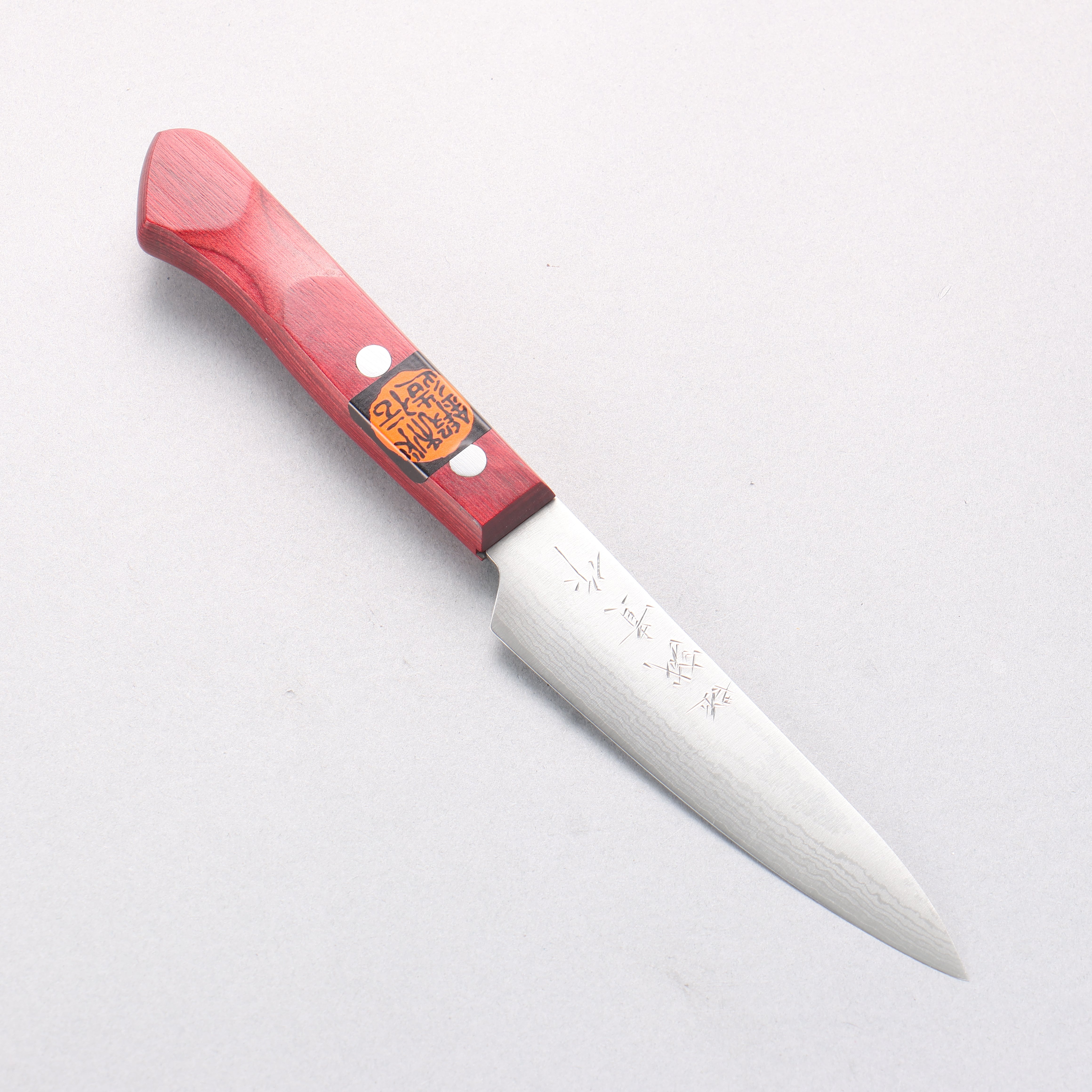 Shigeki Tanaka VG10 17 Layer Damascus Petty-Utility 120mm Red Pakka wood Handle