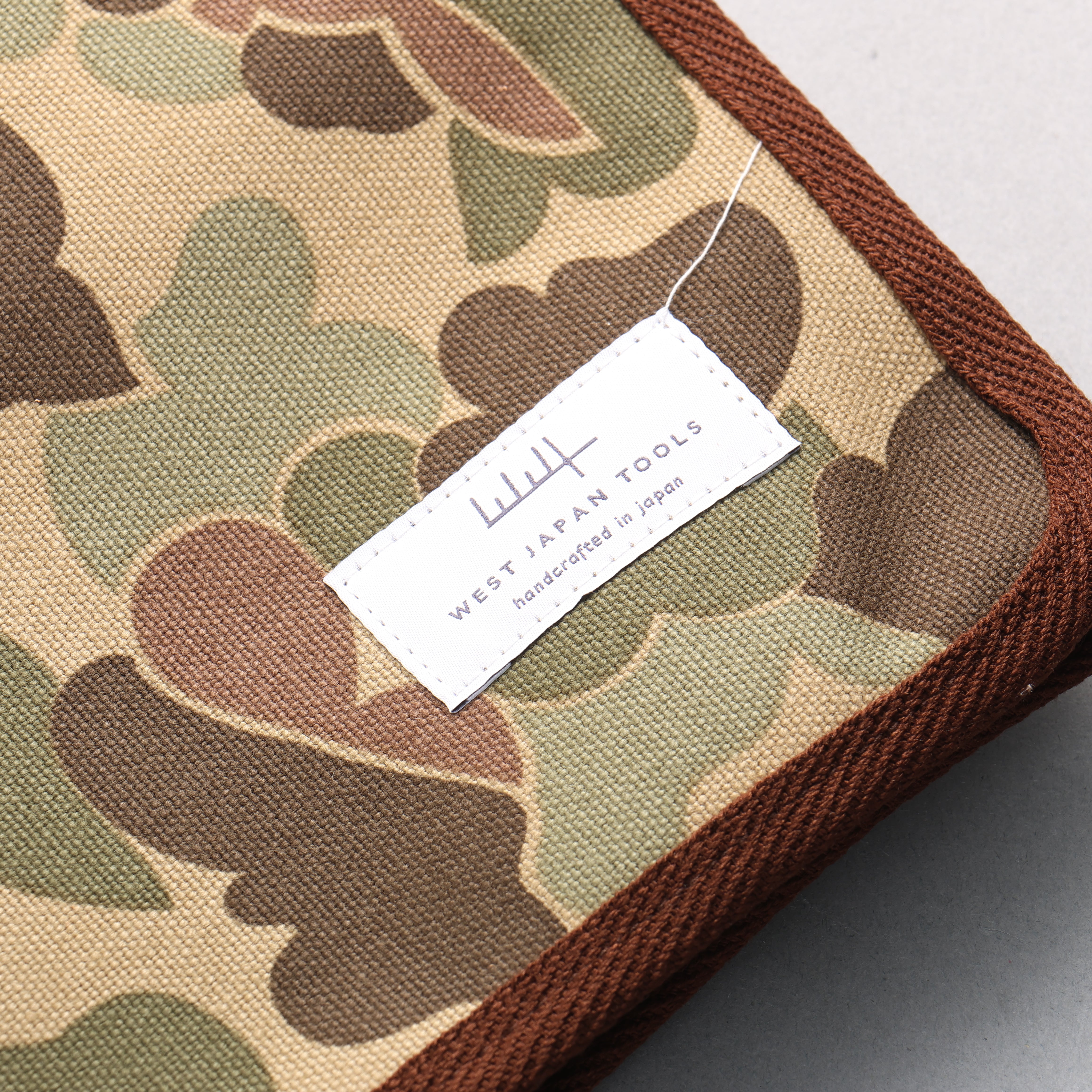 West Japan Tools Knife roll with 6 pockets Cloth Camouflage 640mm x 510mm - Japanny - Best Japanese Knife