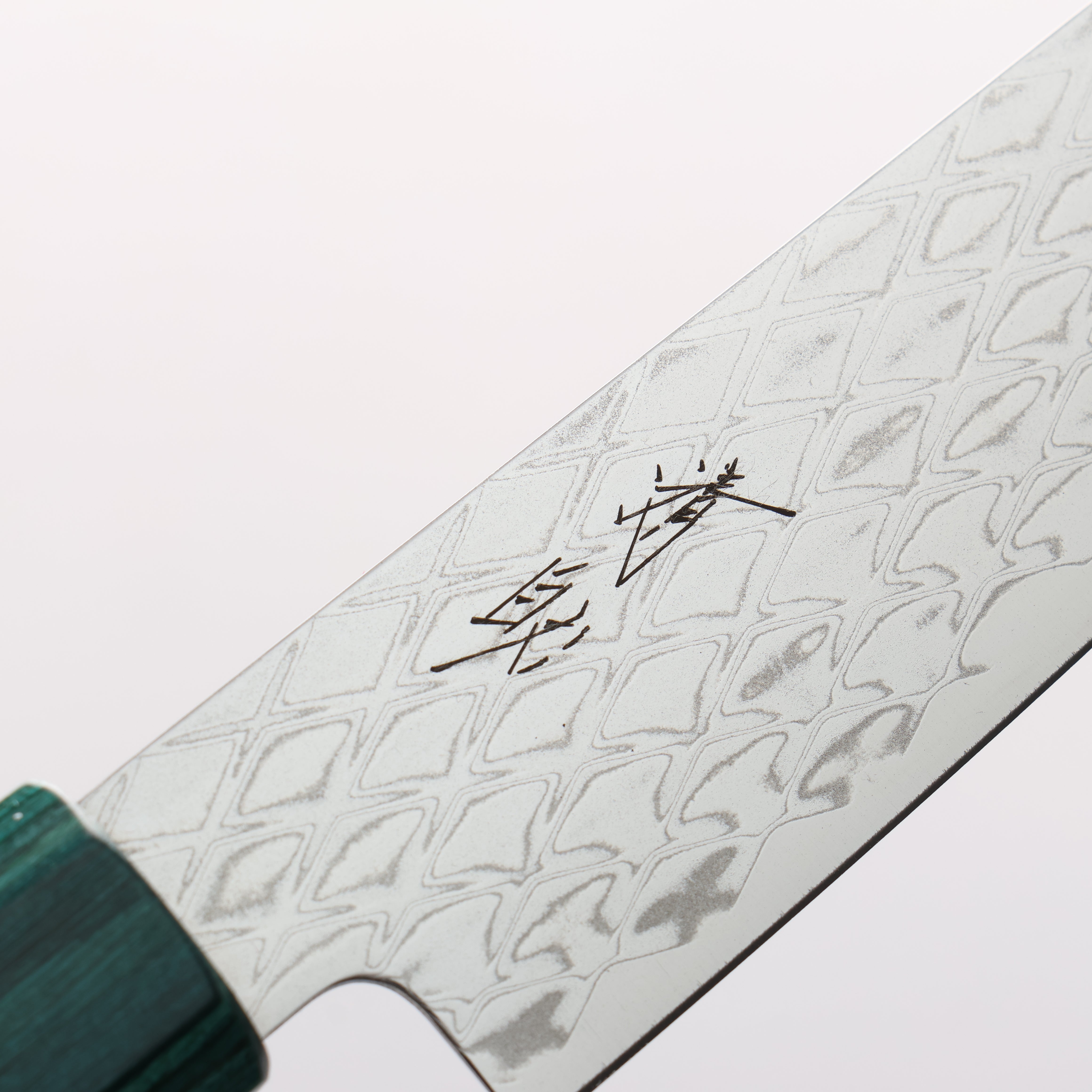 Seisuke AUS10 Mirror Crossed Kiritsuke Petty-Utility 150mm Black Pakka wood(ferrule: Green Pakka wood) Handle - Japanny - Best Japanese Knife