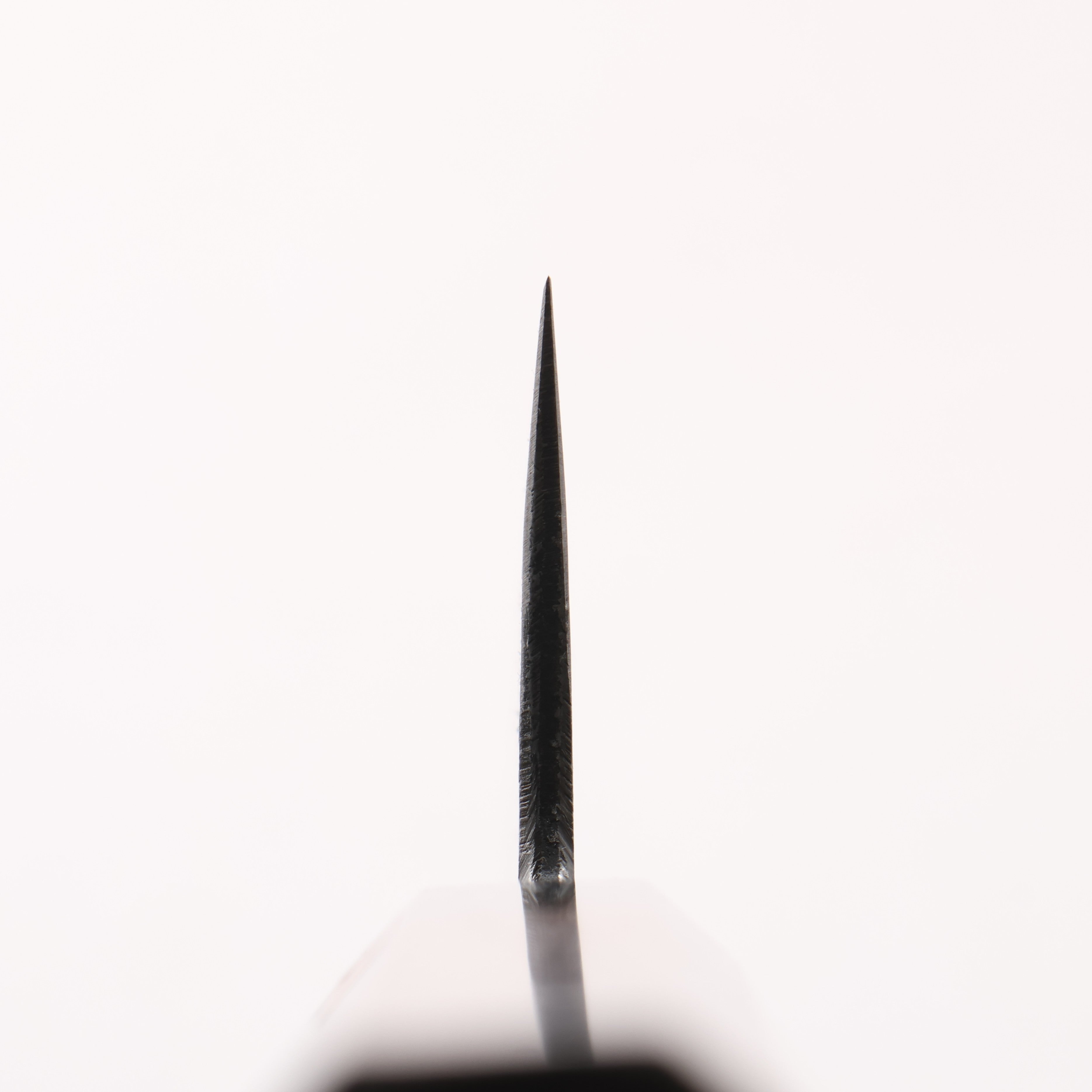 Shigeki Tanaka TEKKA Blue Steel No.2 Kurouchi Kengata Gyuto 190mm Walnut Handle - Japanny - Best Japanese Knife