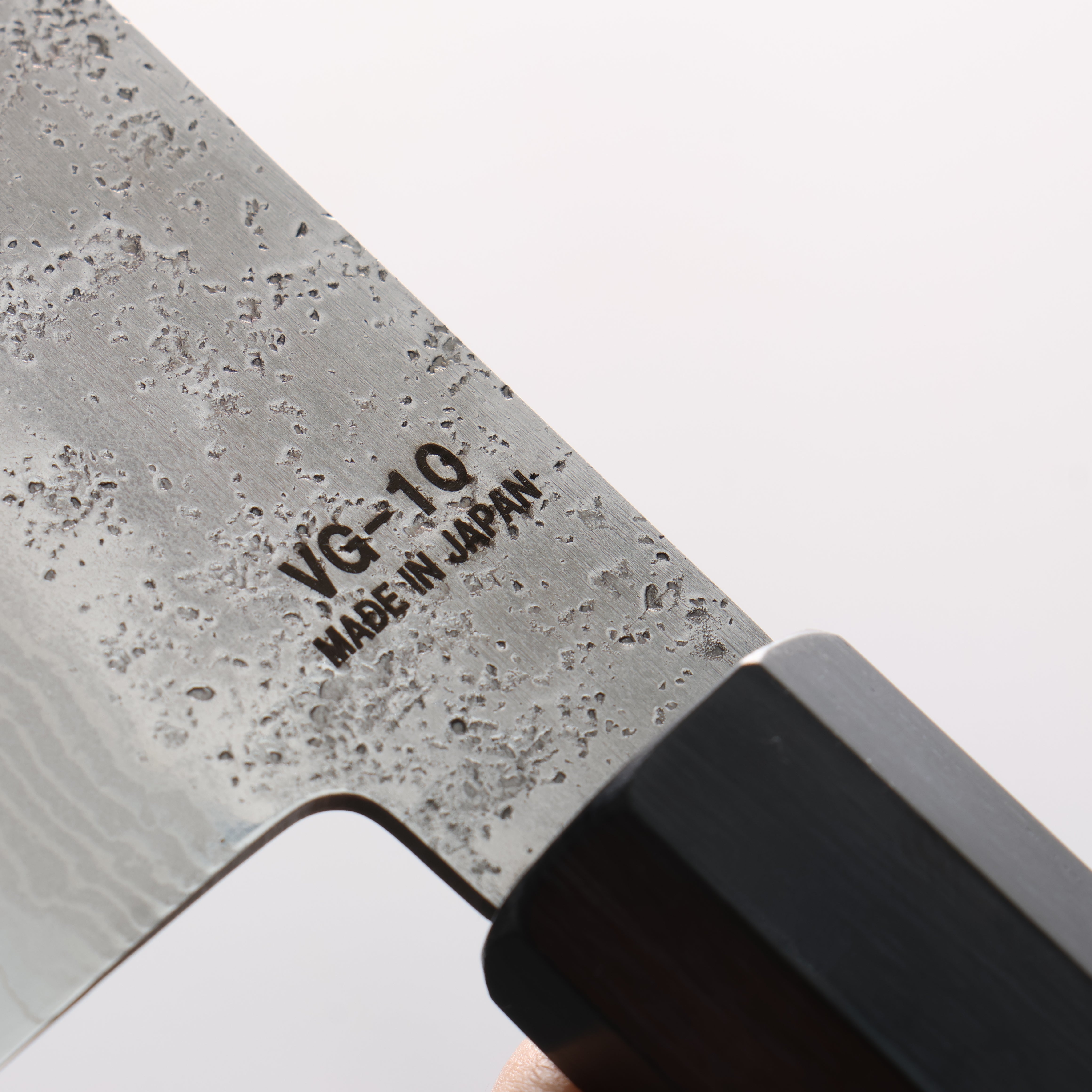 Higuchi VG10 8 Layer Damascus Nashiji Santoku 180mm Gray Pakka wood Handle - Japanny - Best Japanese Knife