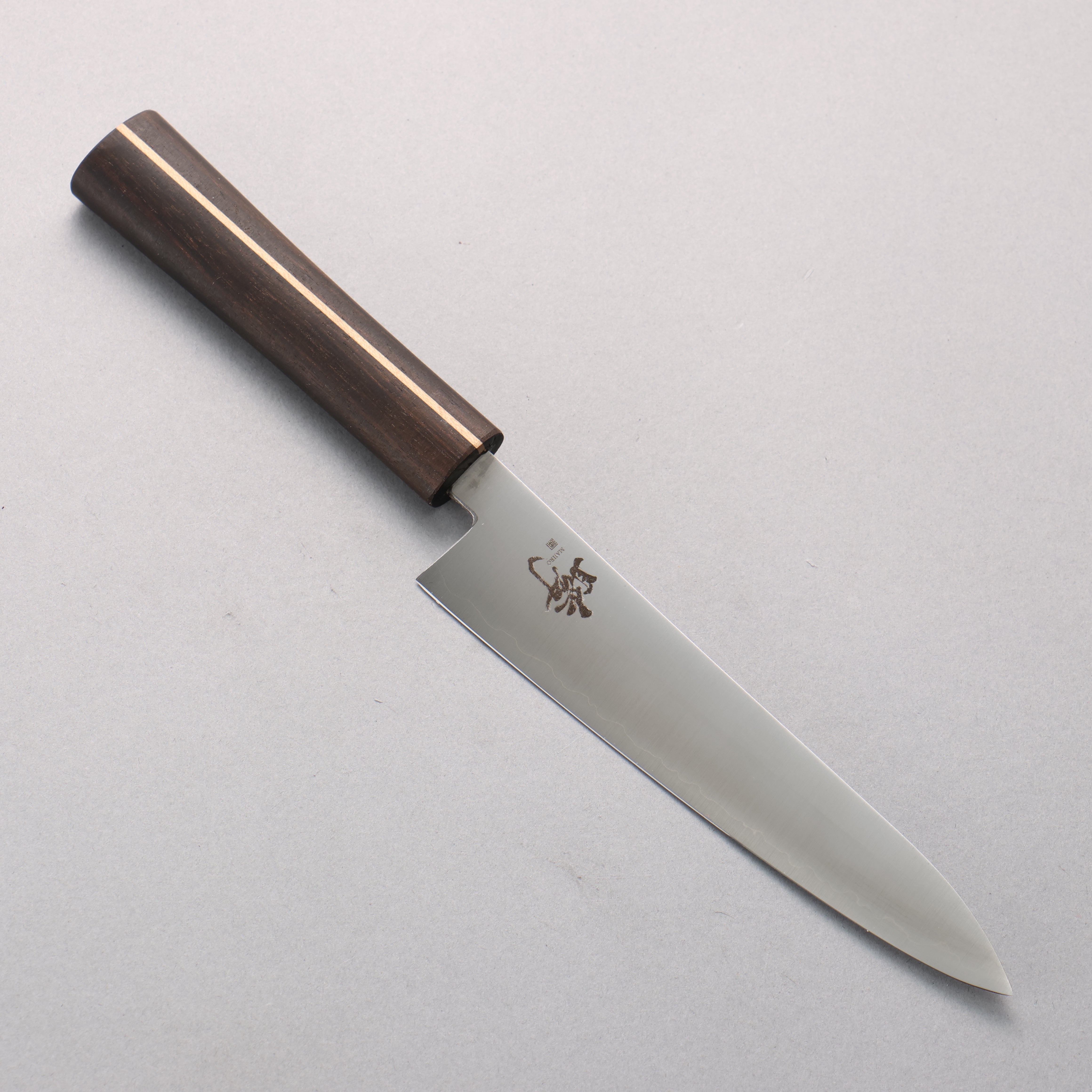 Shigeki Tanaka Majiro Silver Steel No.3 Petty-Utility 150mm Ebony Wood Handle - Japanny - Best Japanese Knife