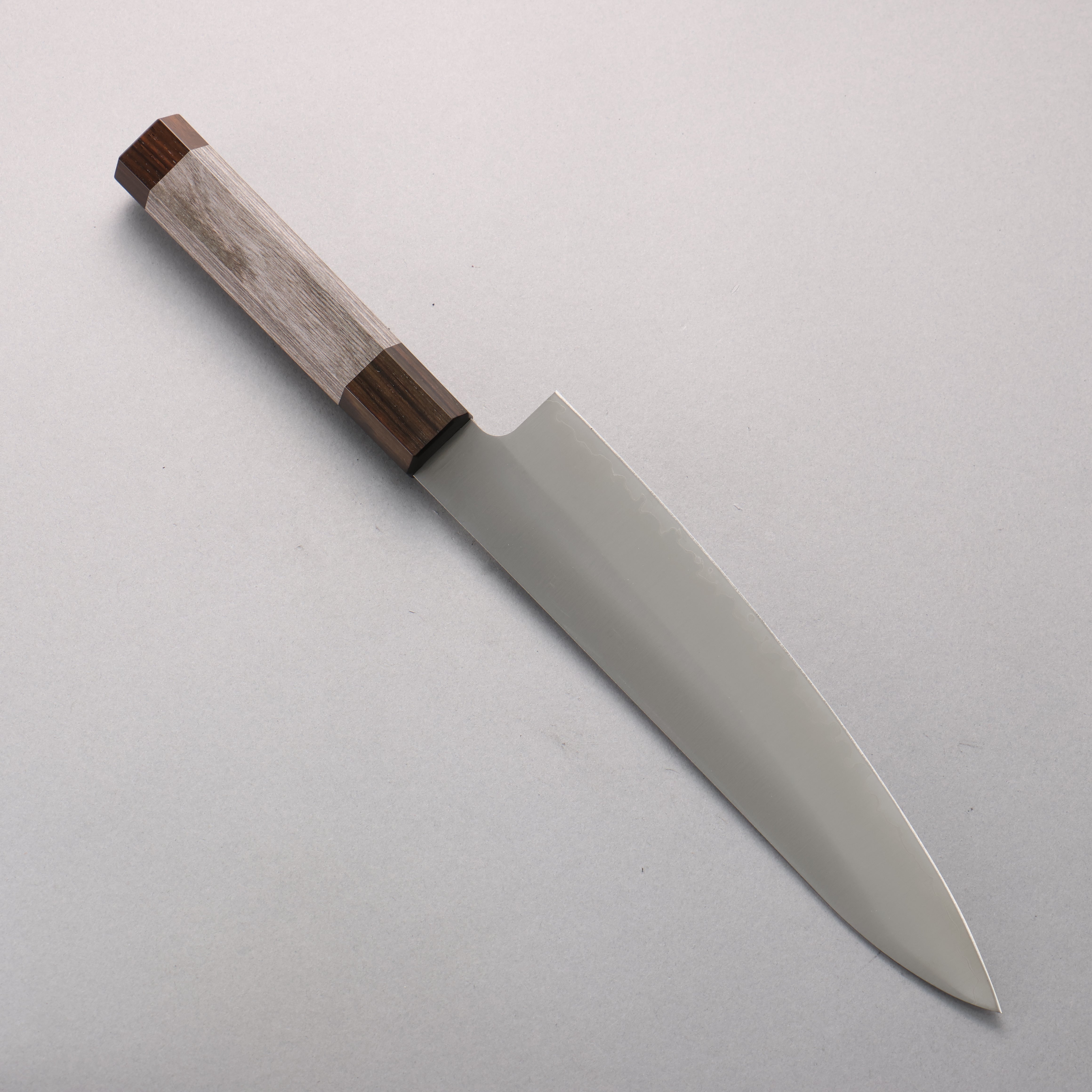 Kanetsune SG2 Gyuto 210mm Gray Pakka wood Handle - Japanny - Best Japanese Knife
