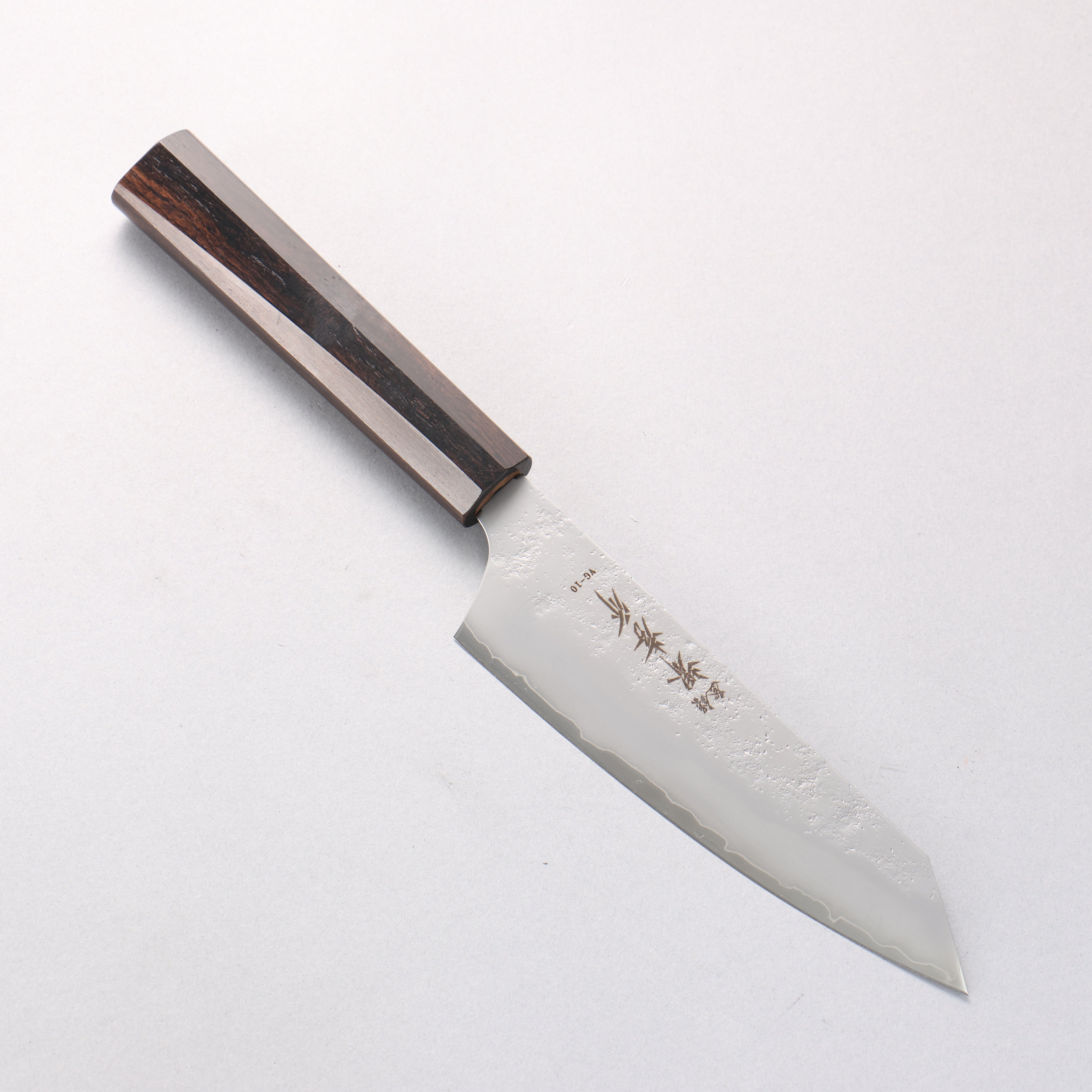 Sakai Takayuki VG10 Nashiji Bunka 160mm Ebony Wood Handle - Japanny - Best Japanese Knife